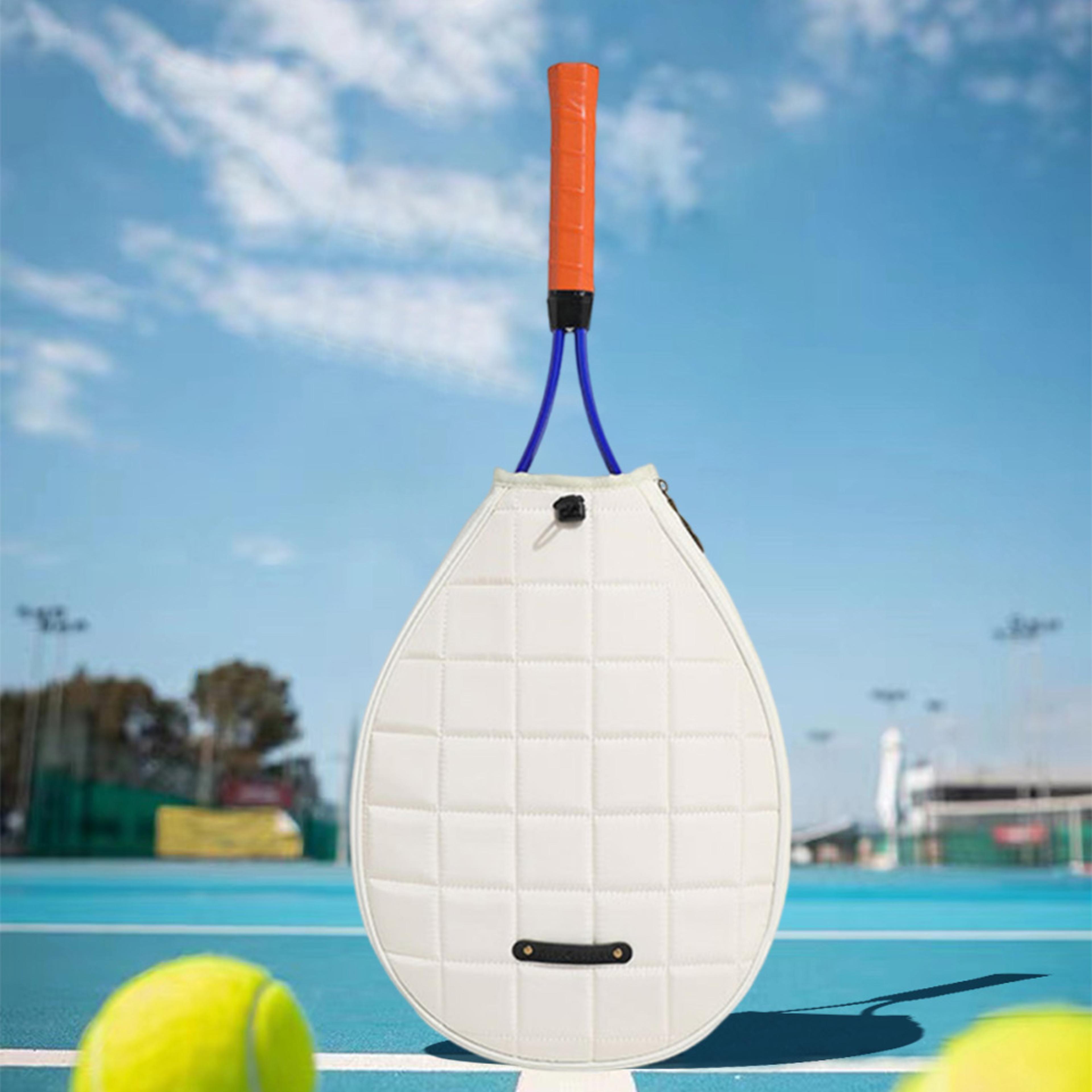 waterproof tennis racket backpack quilted sports crossbody bag for tennis & badminton