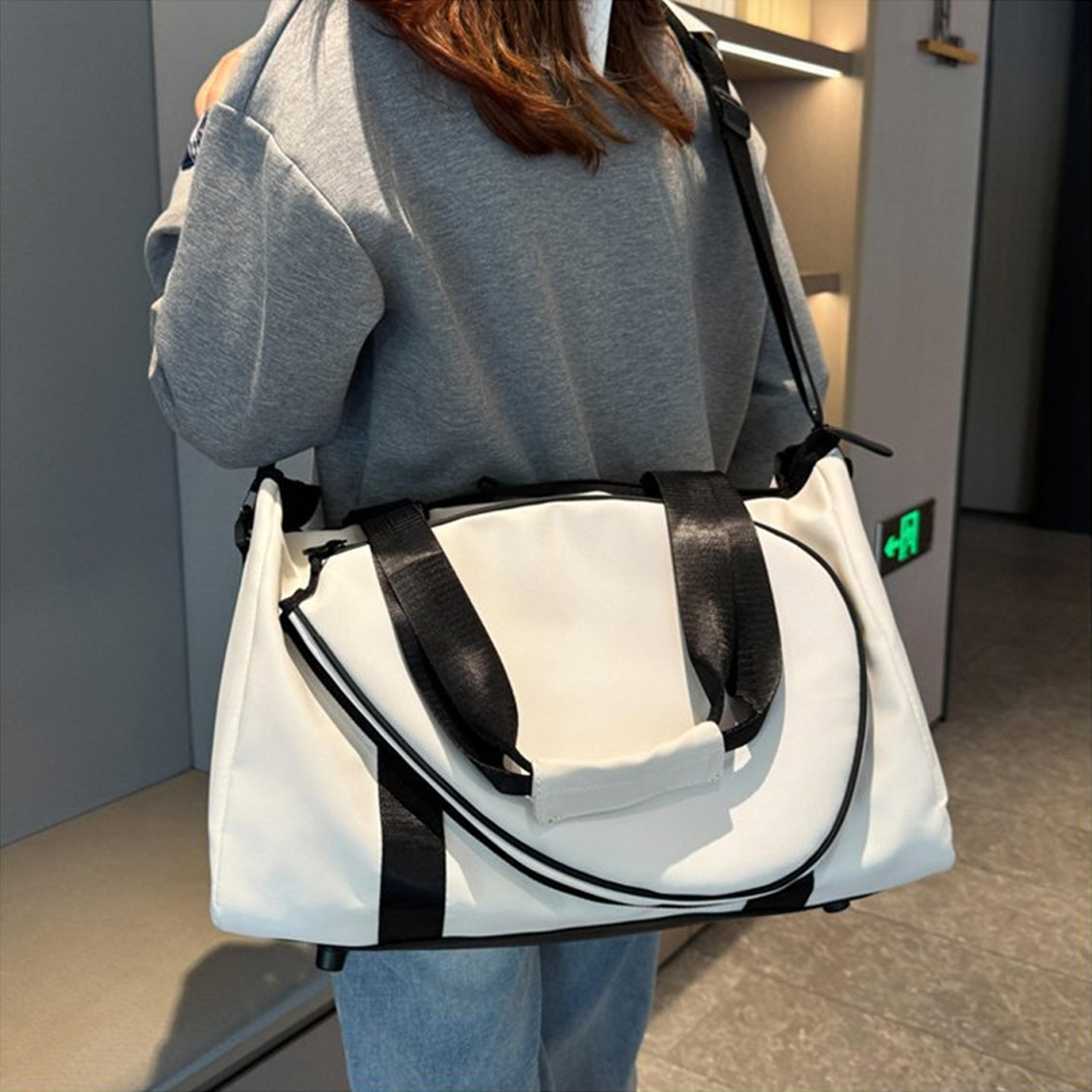 all sport tennis tote bag with wet dry pocket tennis racket bag for pickleball & badminton