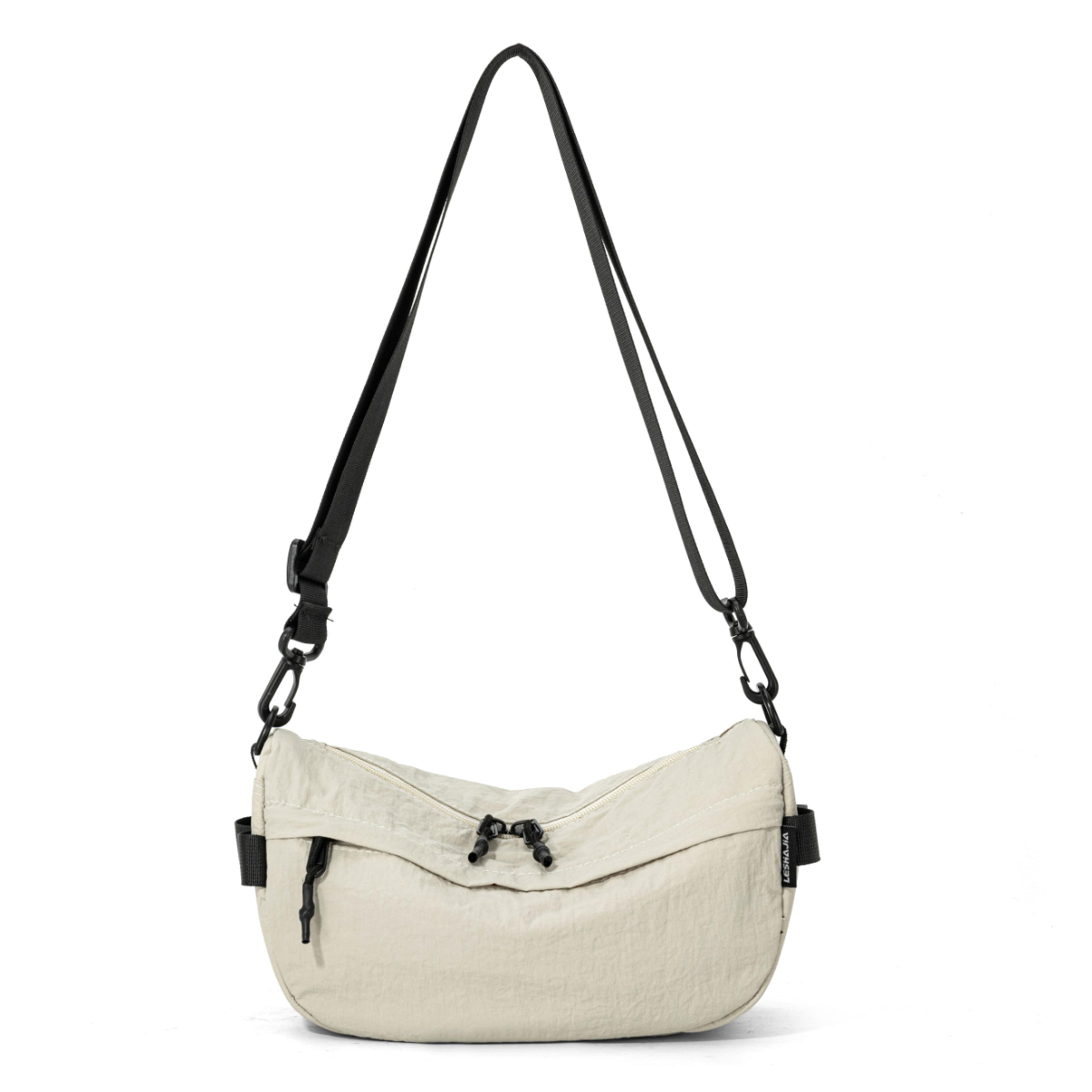 crossbody bag lightweight nylon crossbody bag with multi-pocket phone storage