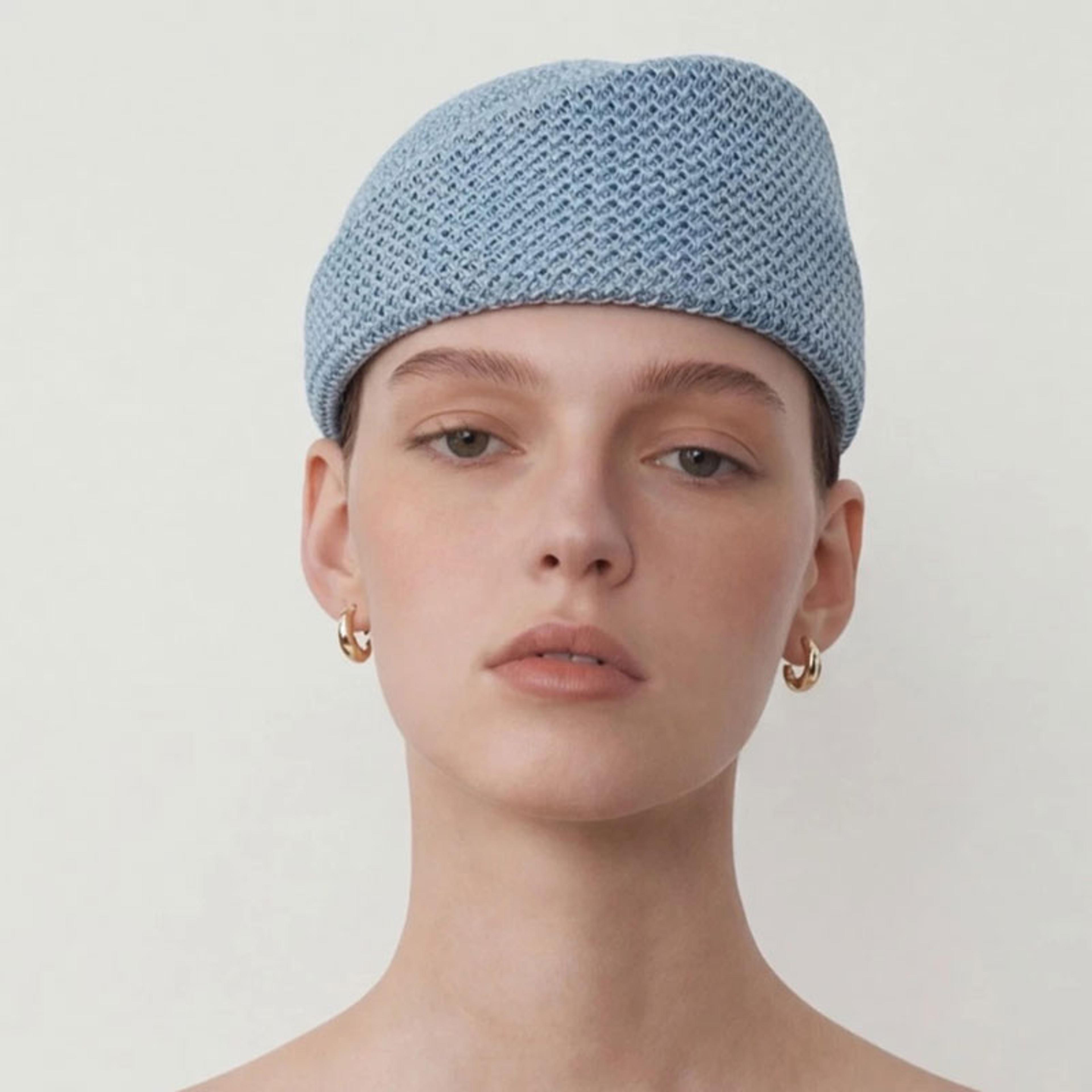 korean women's beret breathable summer newsboy cap knitted retro duckbill hat