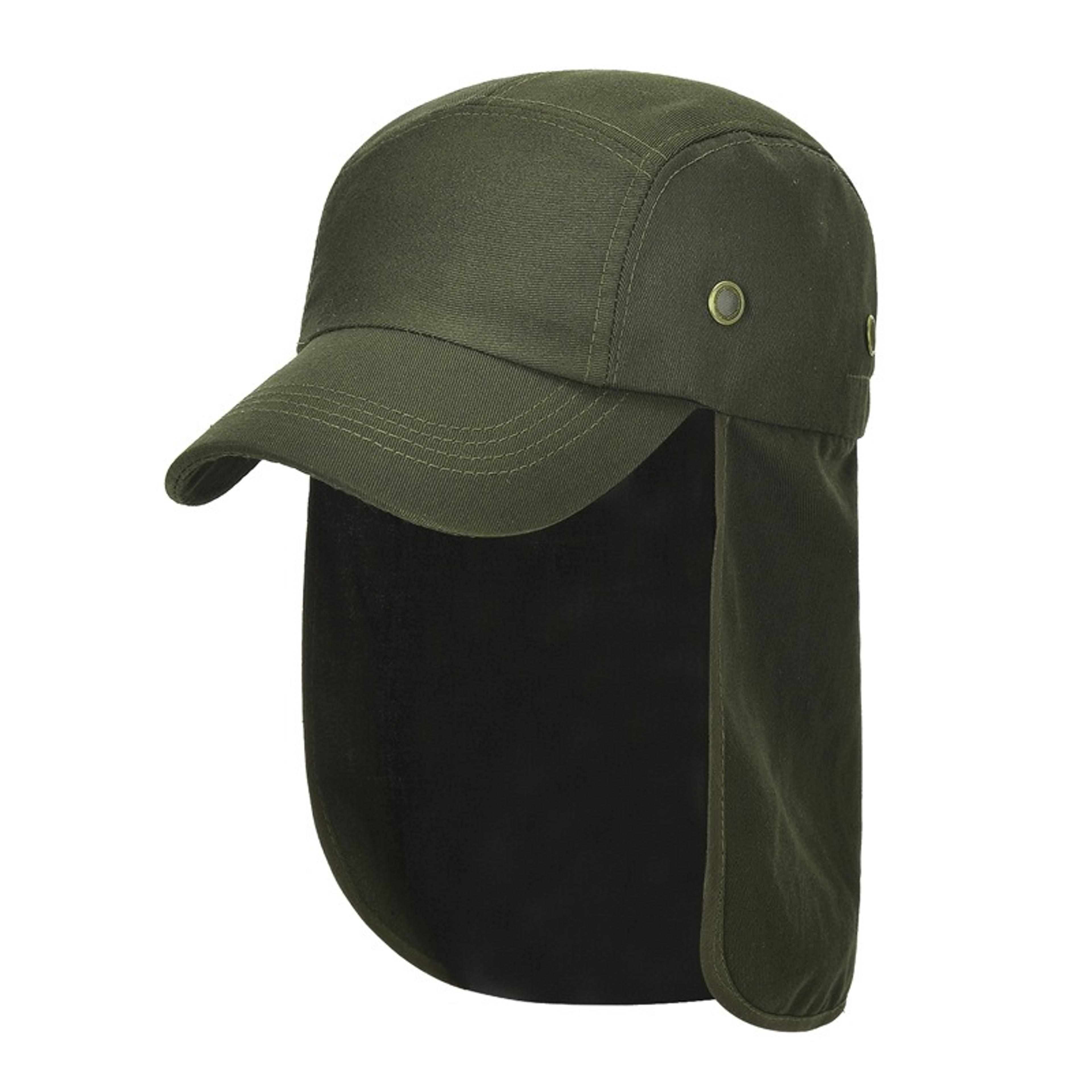 wide brim sun hat with neck flap for men & women breathable uv protection fishing hat