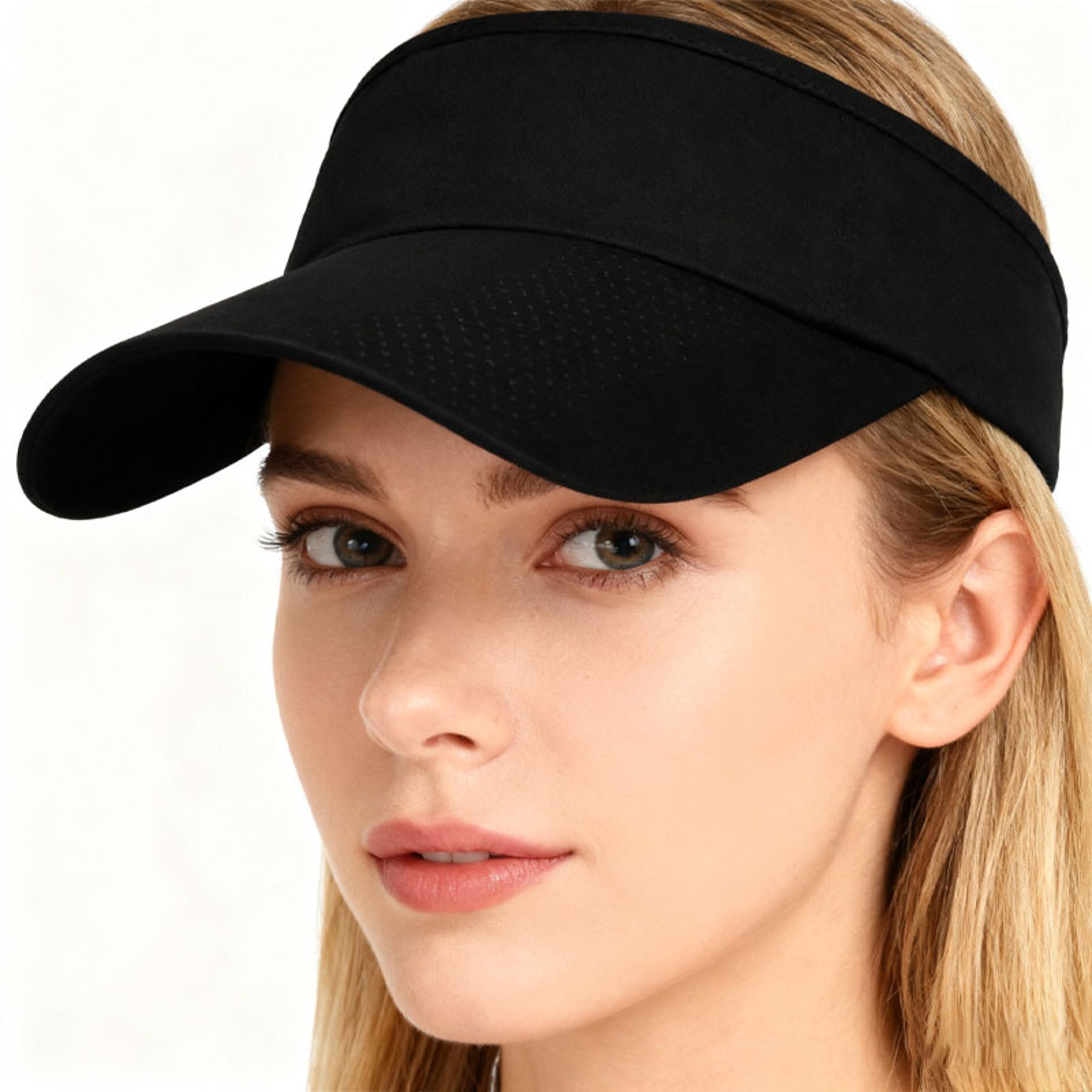 unisex uv protection open top sun visor hat for outdoor sports, travel & everyday wear