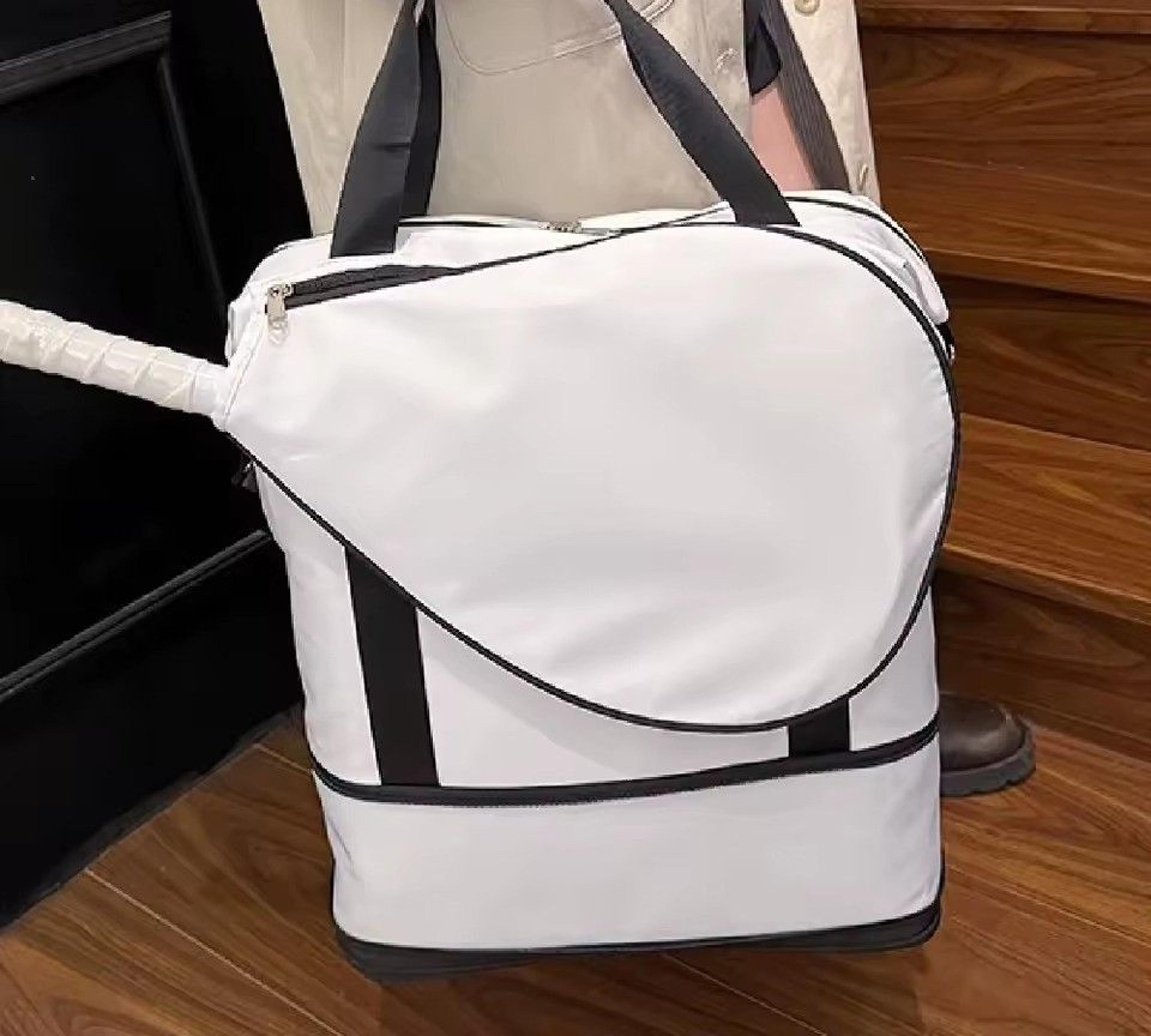 elite tennis travel bag for women with racket pocket and shoe compartment