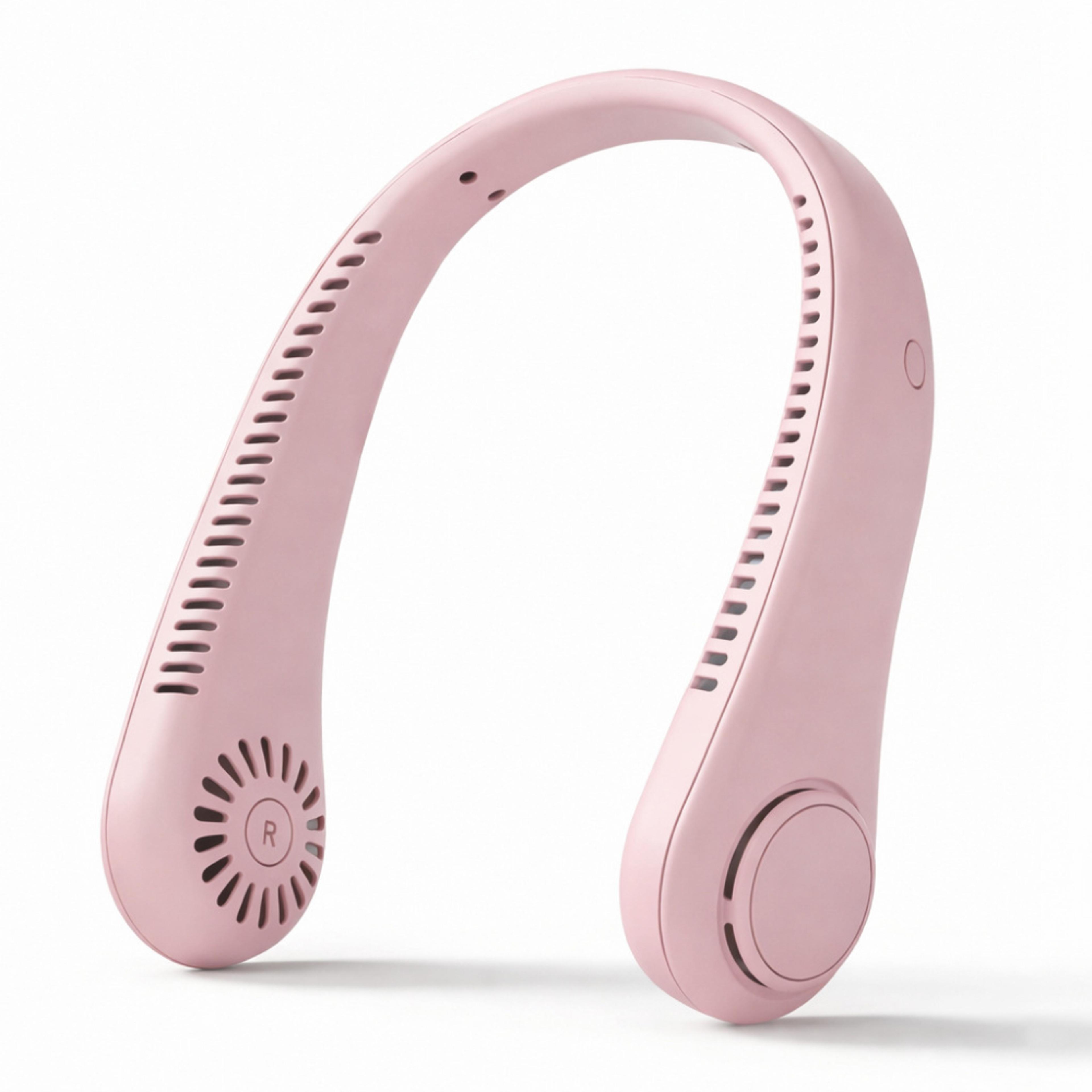 arctic breeze portable neck fan usb rechargeable wearable personal air cooler