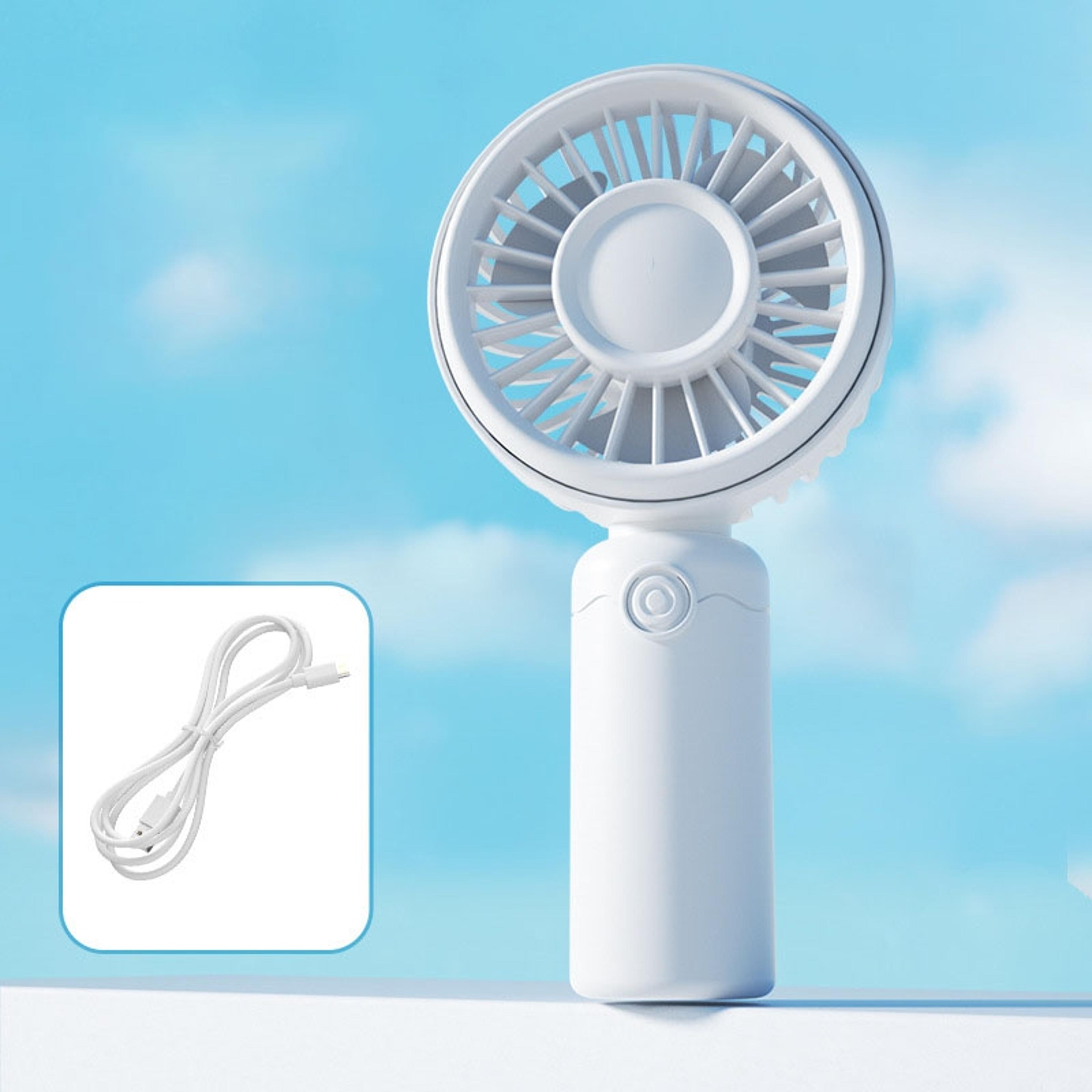portable mini fan usb rechargeable quiet desk fan for travel office makeup