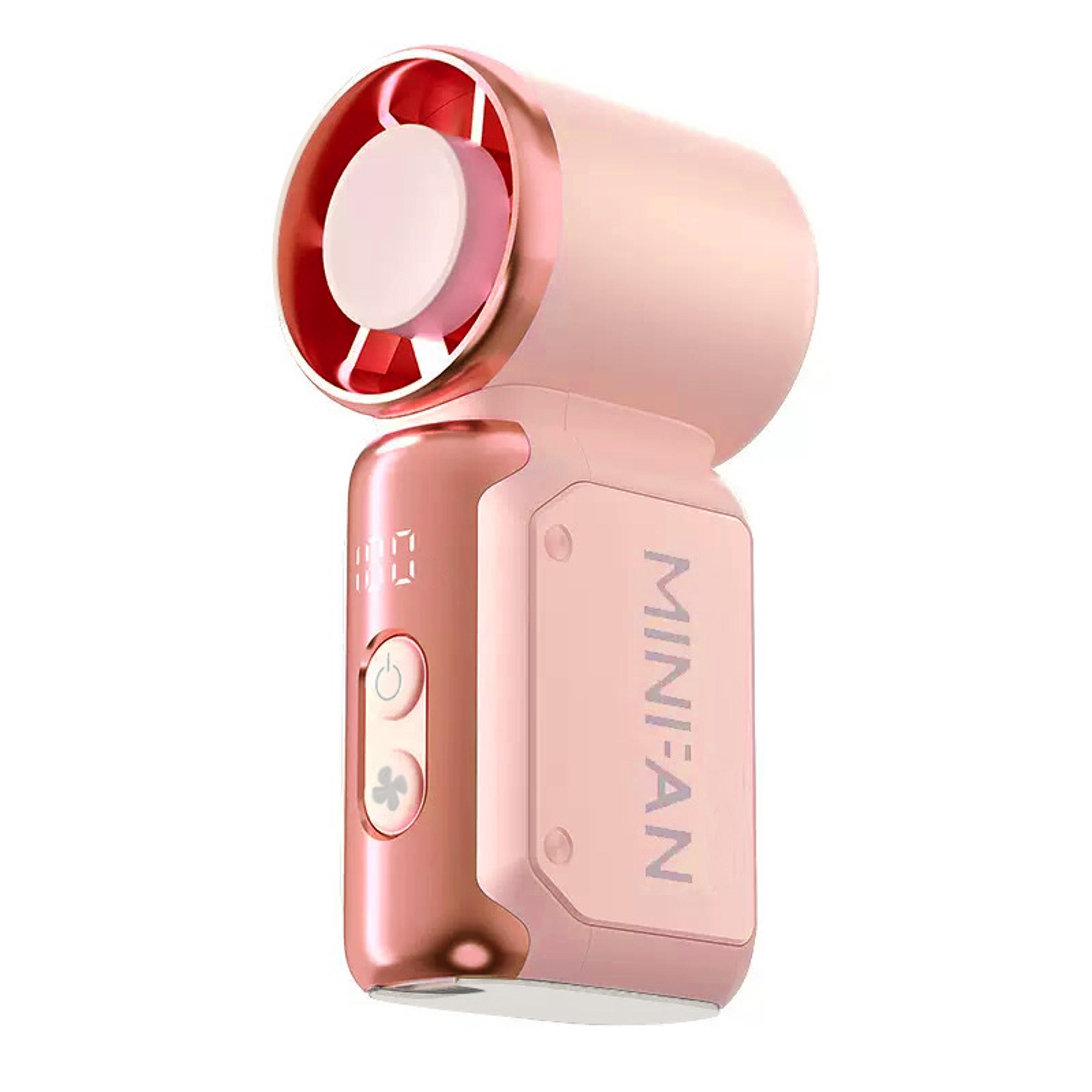 silent breeze portable mini fan usb rechargeable bladeless fan for travel, office & outdoor cooling