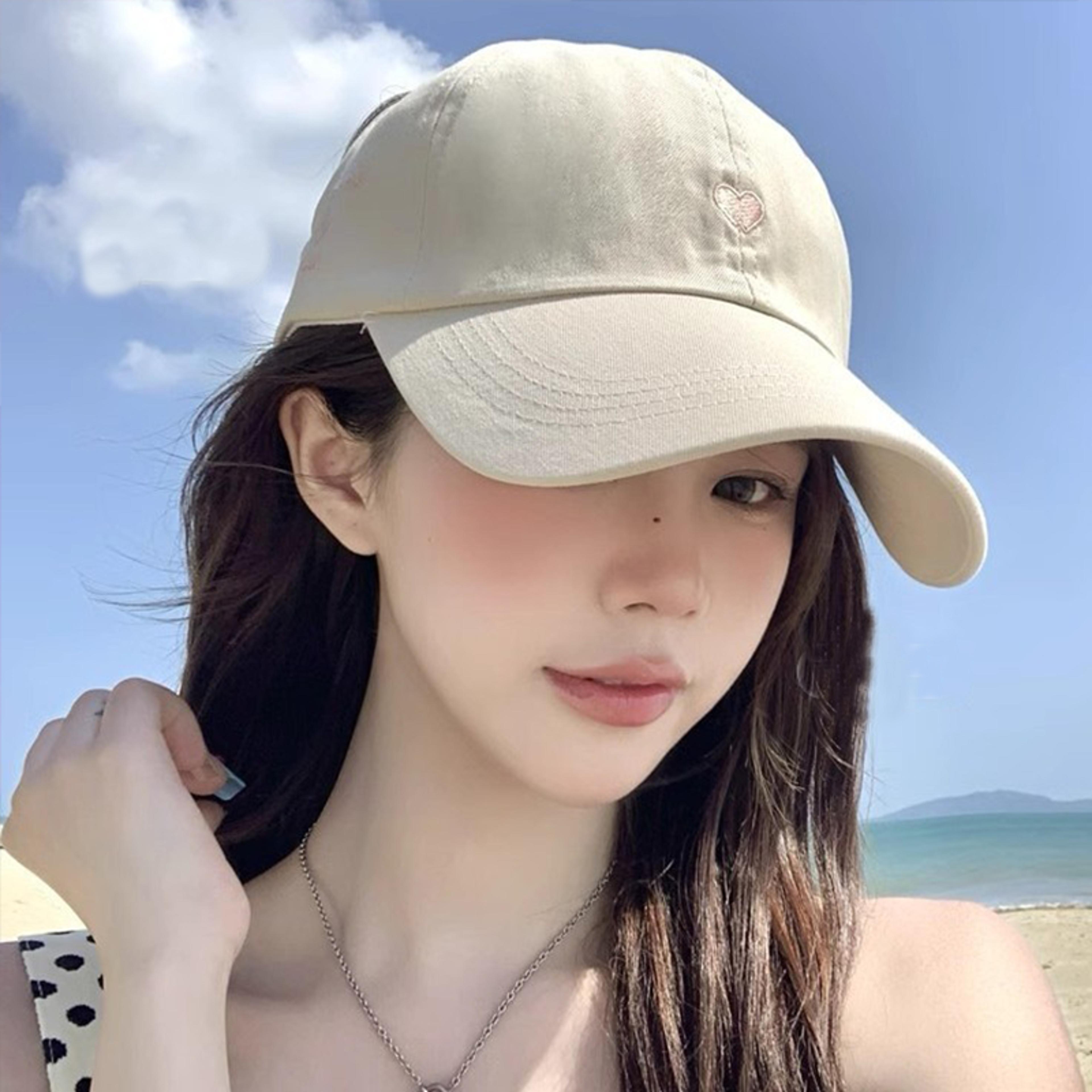 women's ponytail baseball cap uv protection adjustable breathable sports visor hat