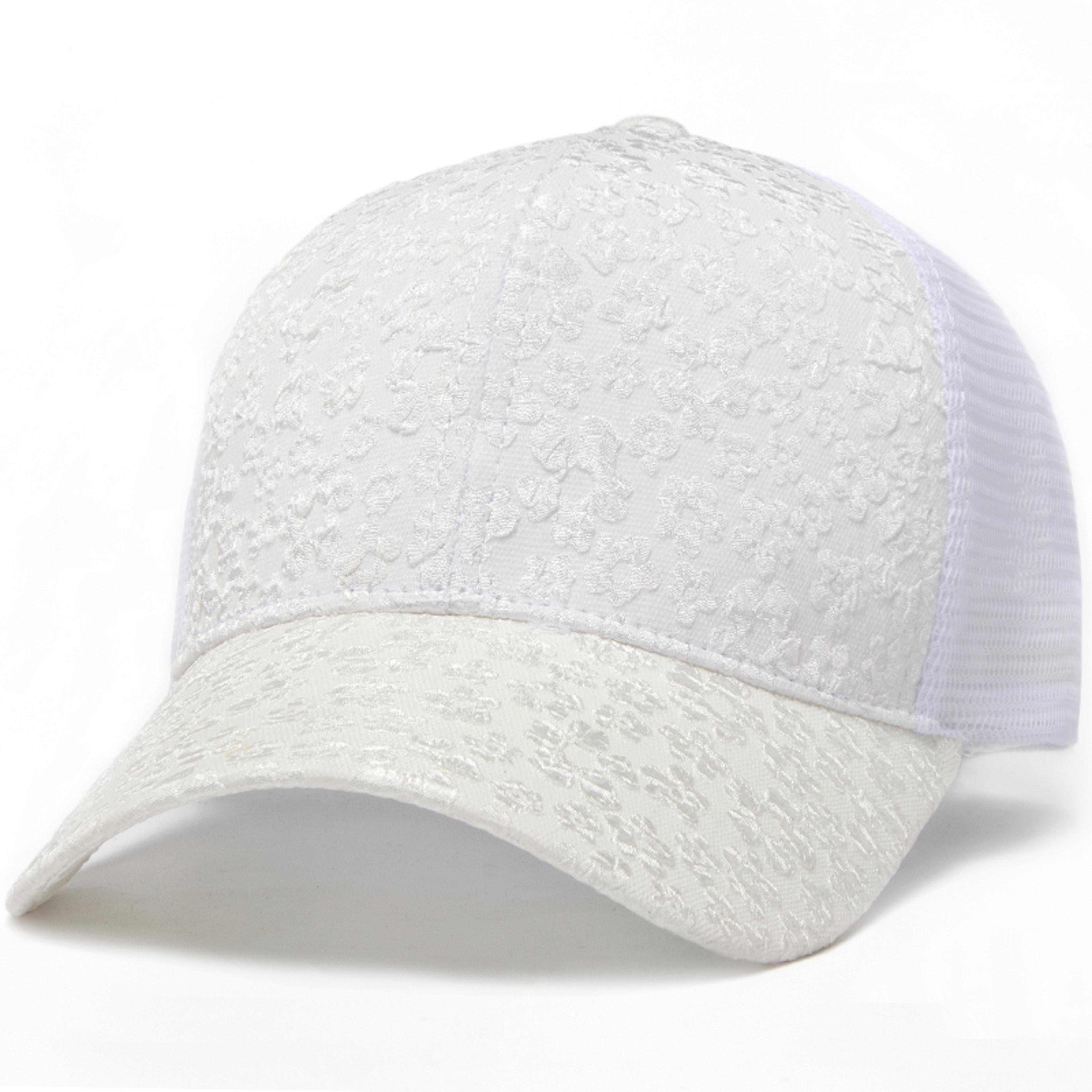 printed women's mesh baseball cap breathable snapback summer sun hat