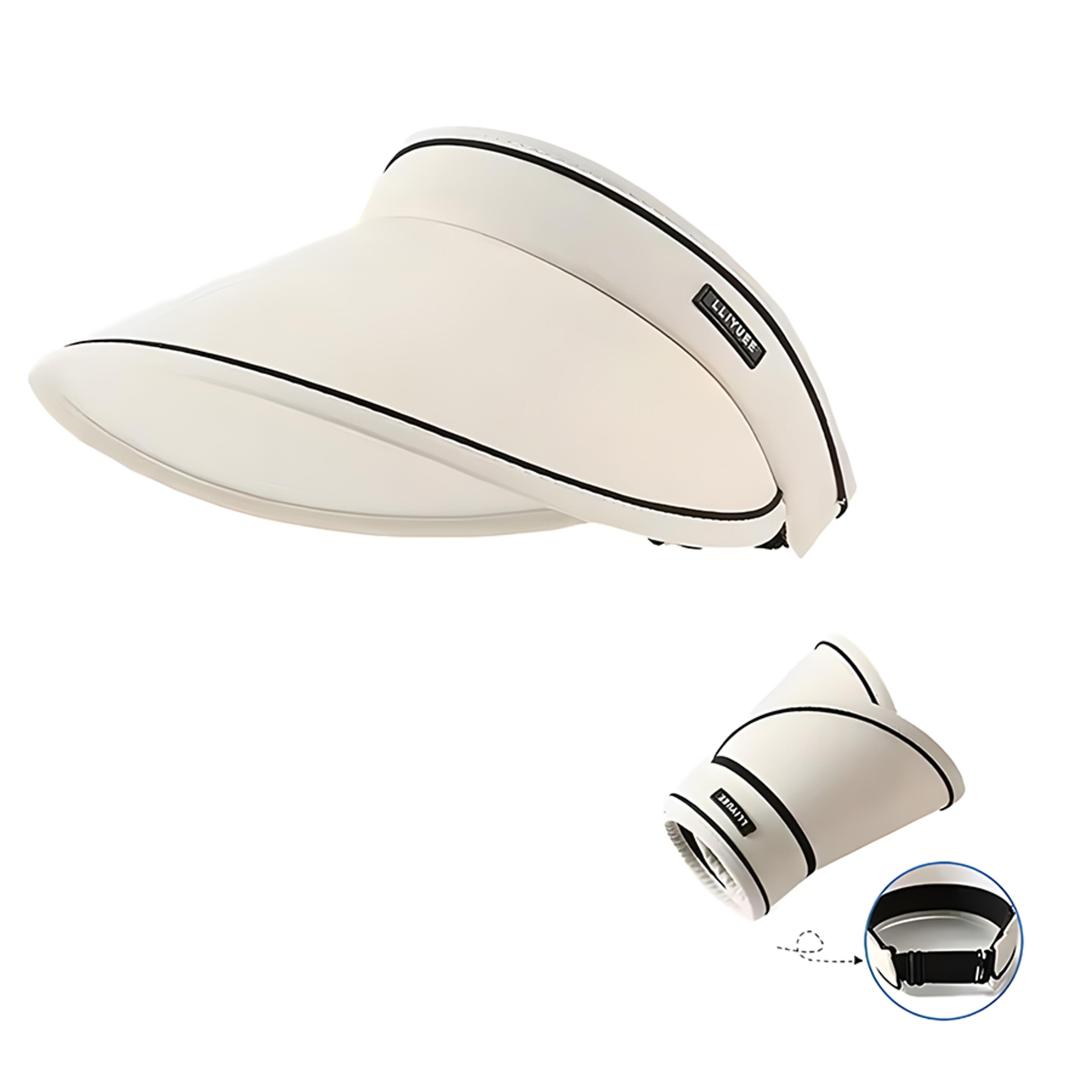 wide brim uv protection hat for women foldable beach sun visor