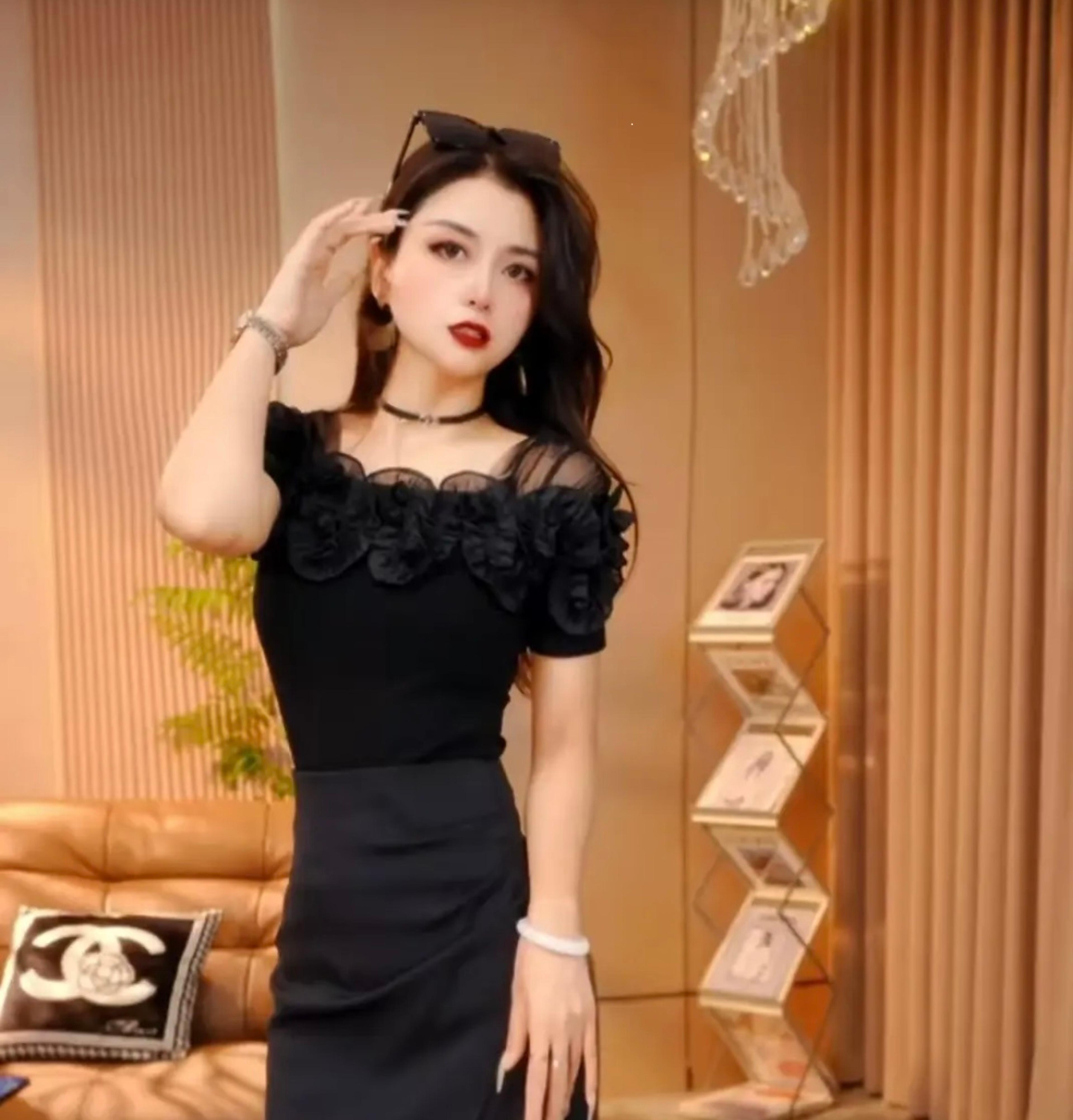 women's cotton off shoulder ruffle sleeve slim fit summer top