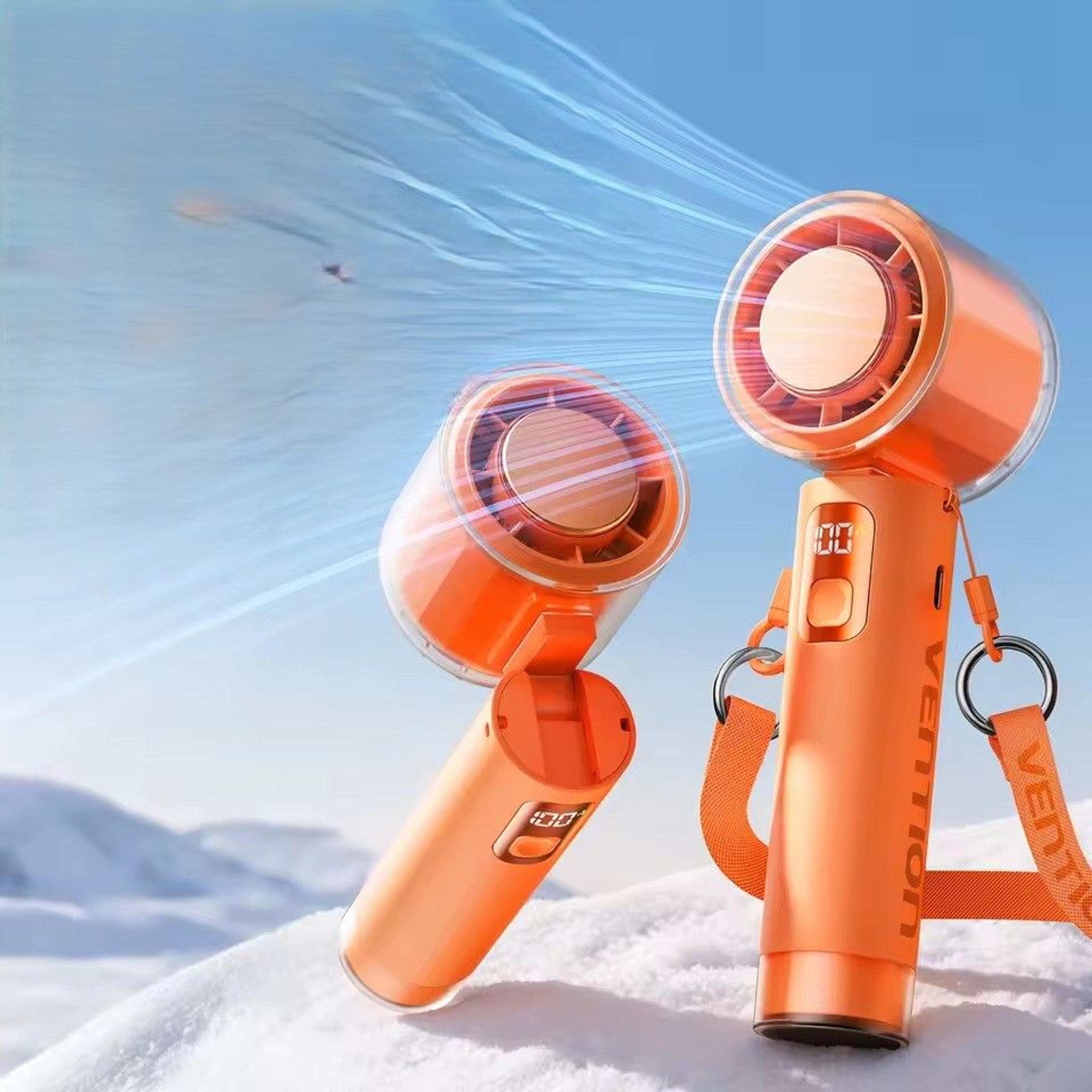 vention portable handheld fan with turbo cooling & usb-c rechargeable design