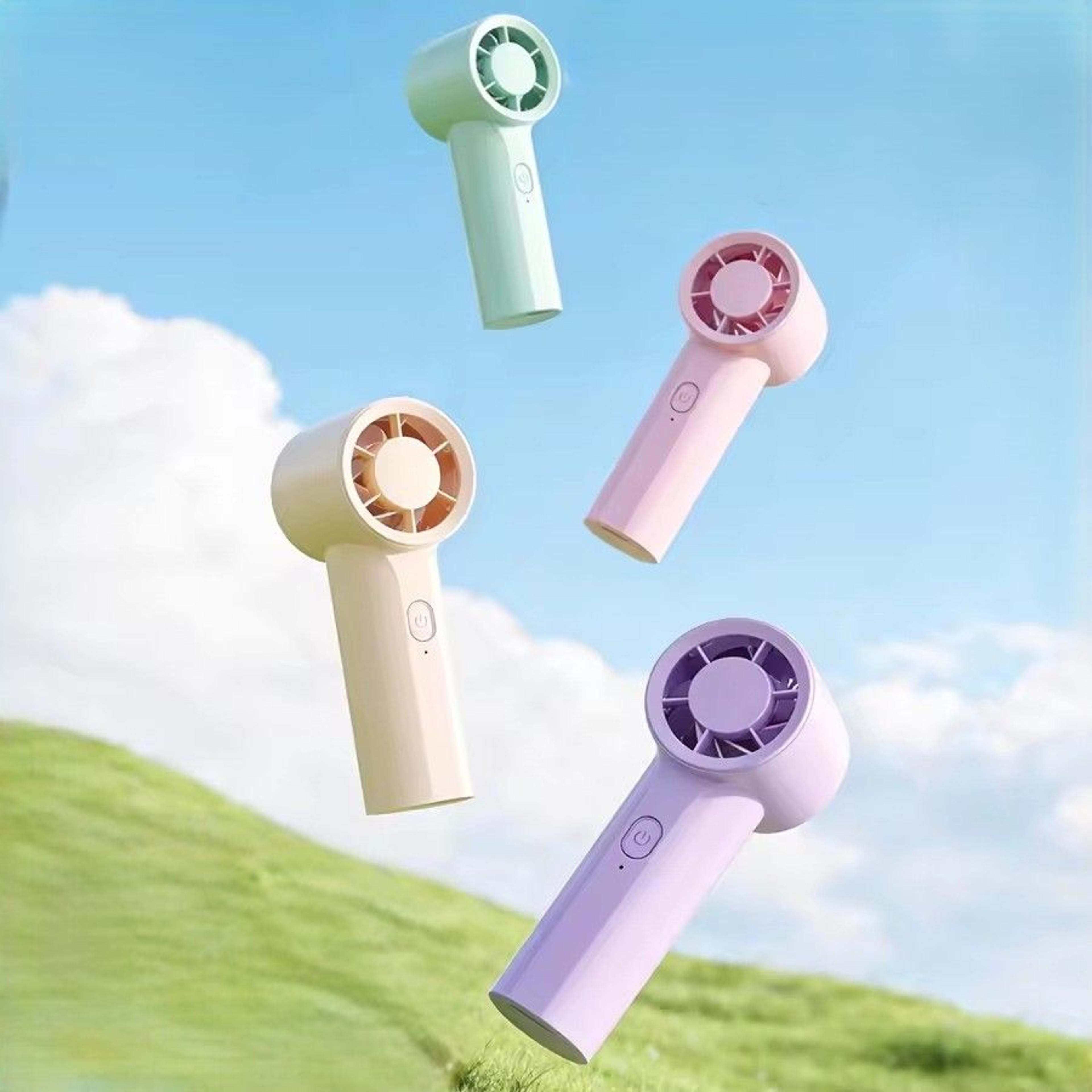 portable handheld fan with speed cooling and rechargeable battery