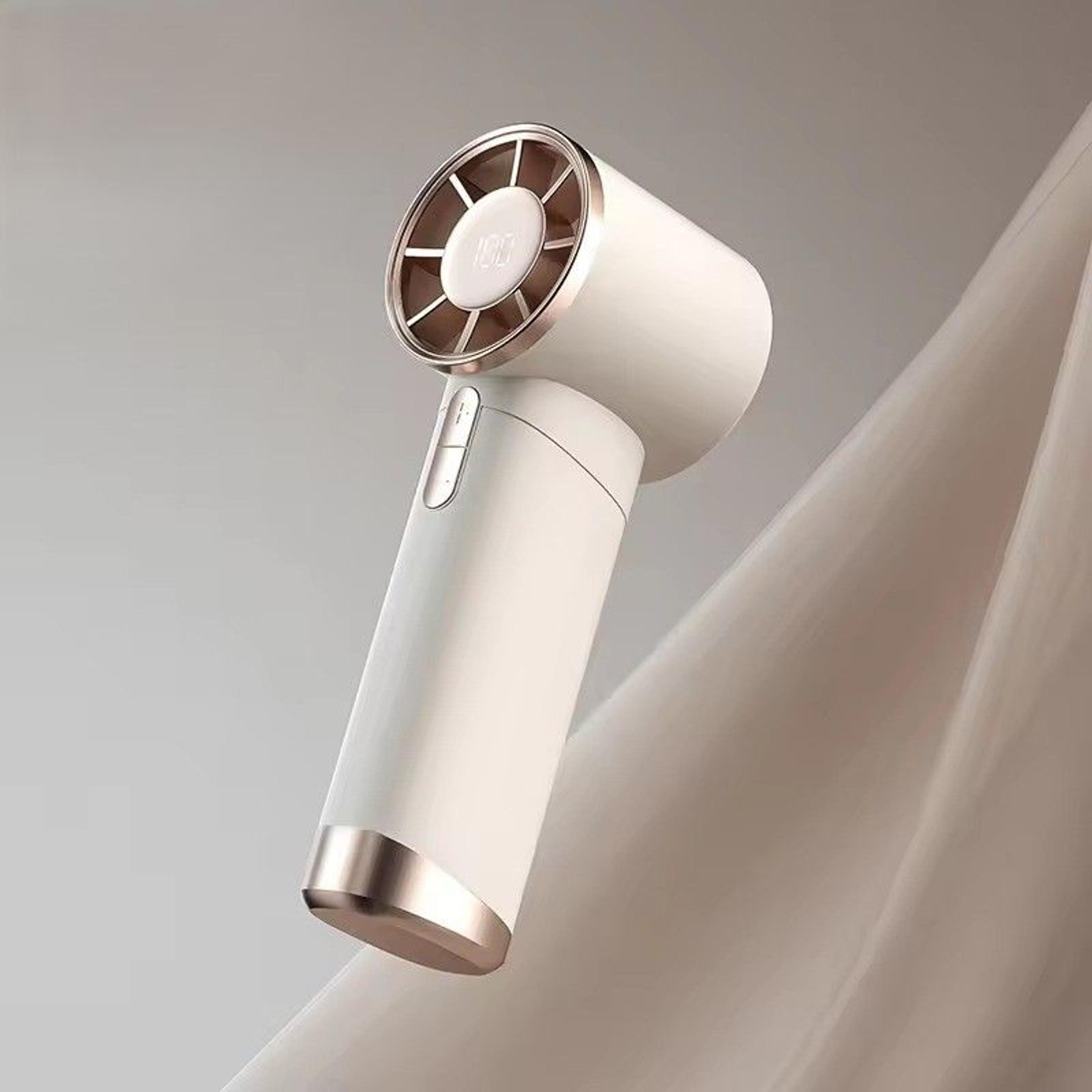 portable handheld fan with speed ice cooling & led display
