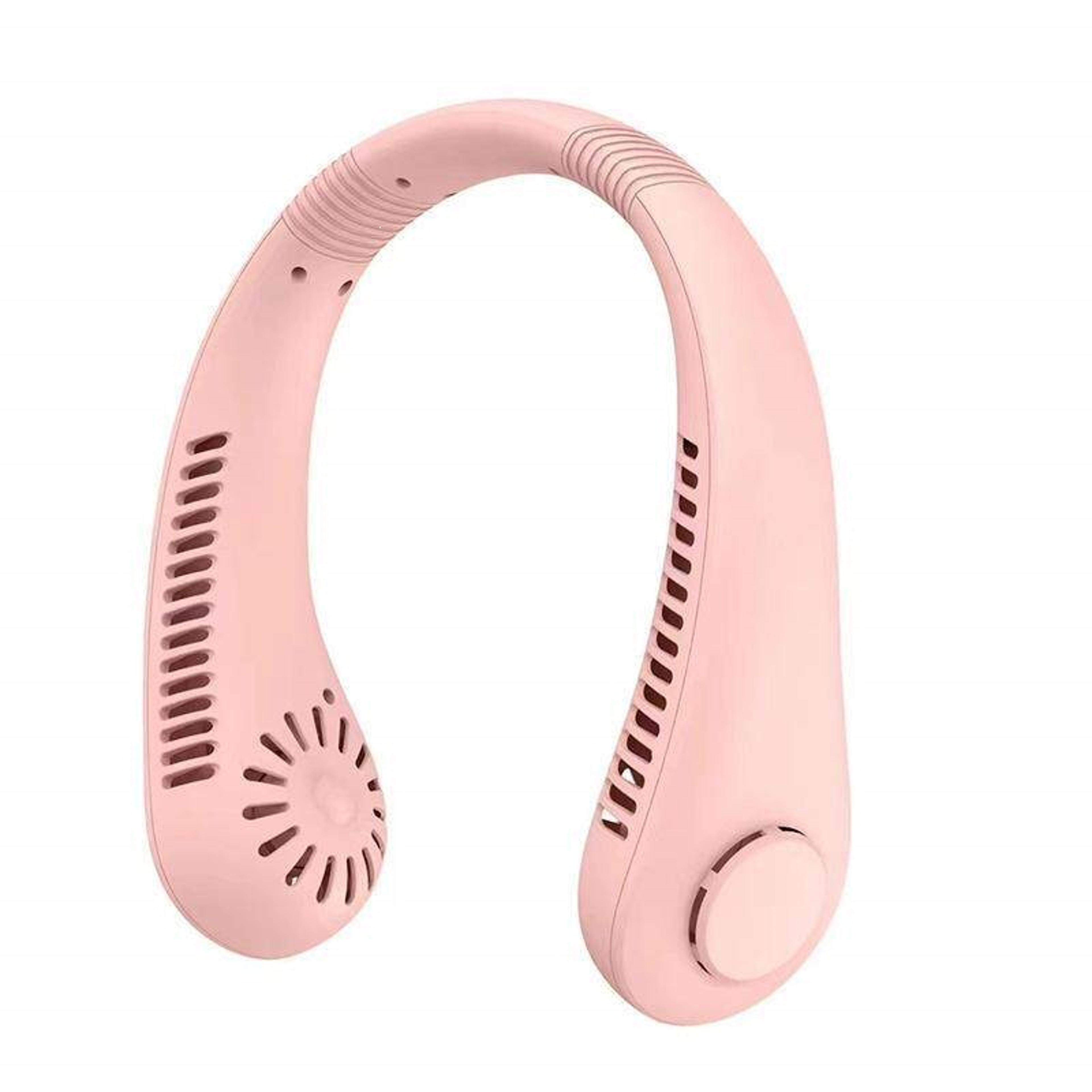 wearable neck fan portable bladeless cooling fan with quiet rechargeable design