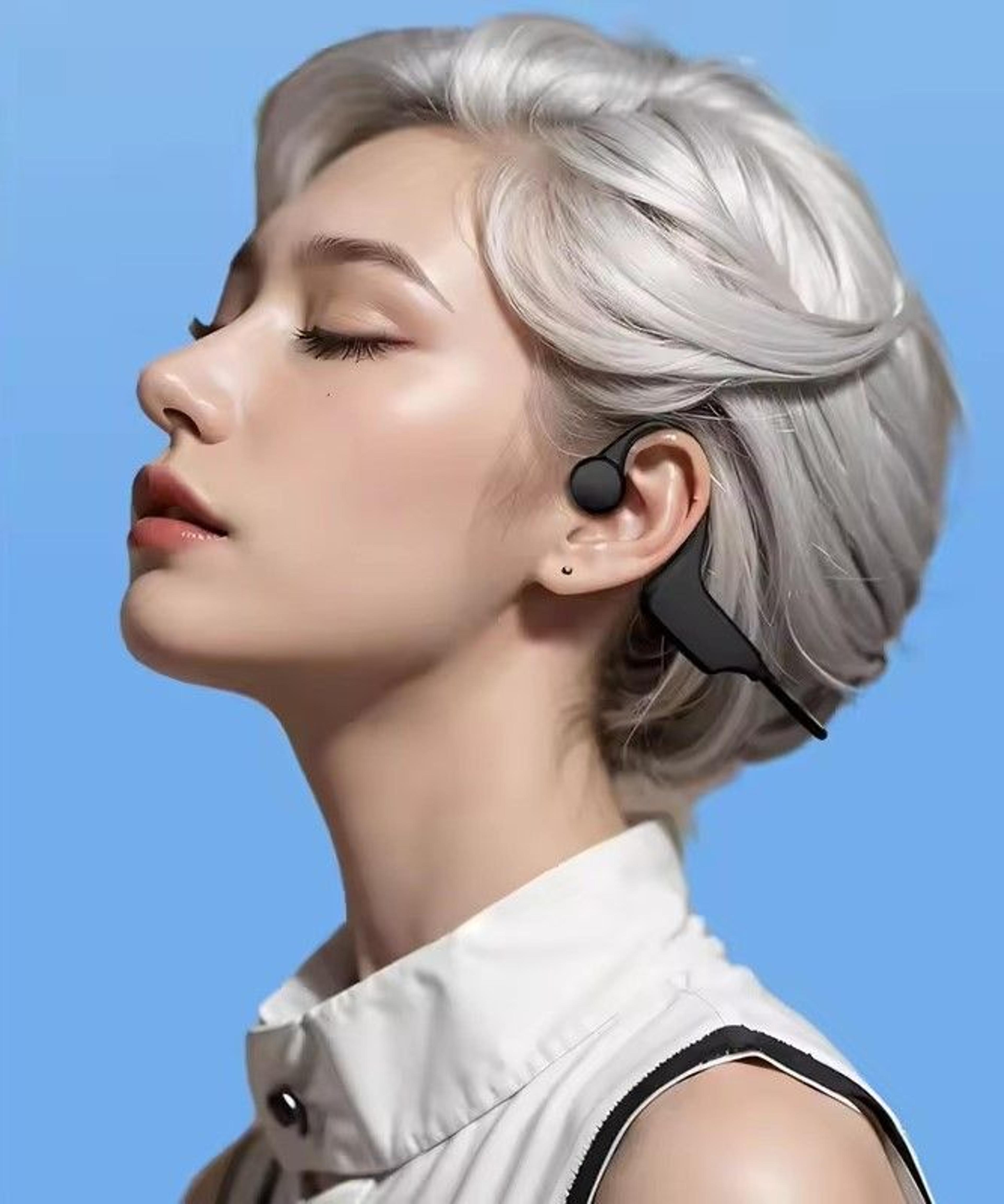 bone conduction headphones ipx8 waterproof bluetooth for swimming & sports