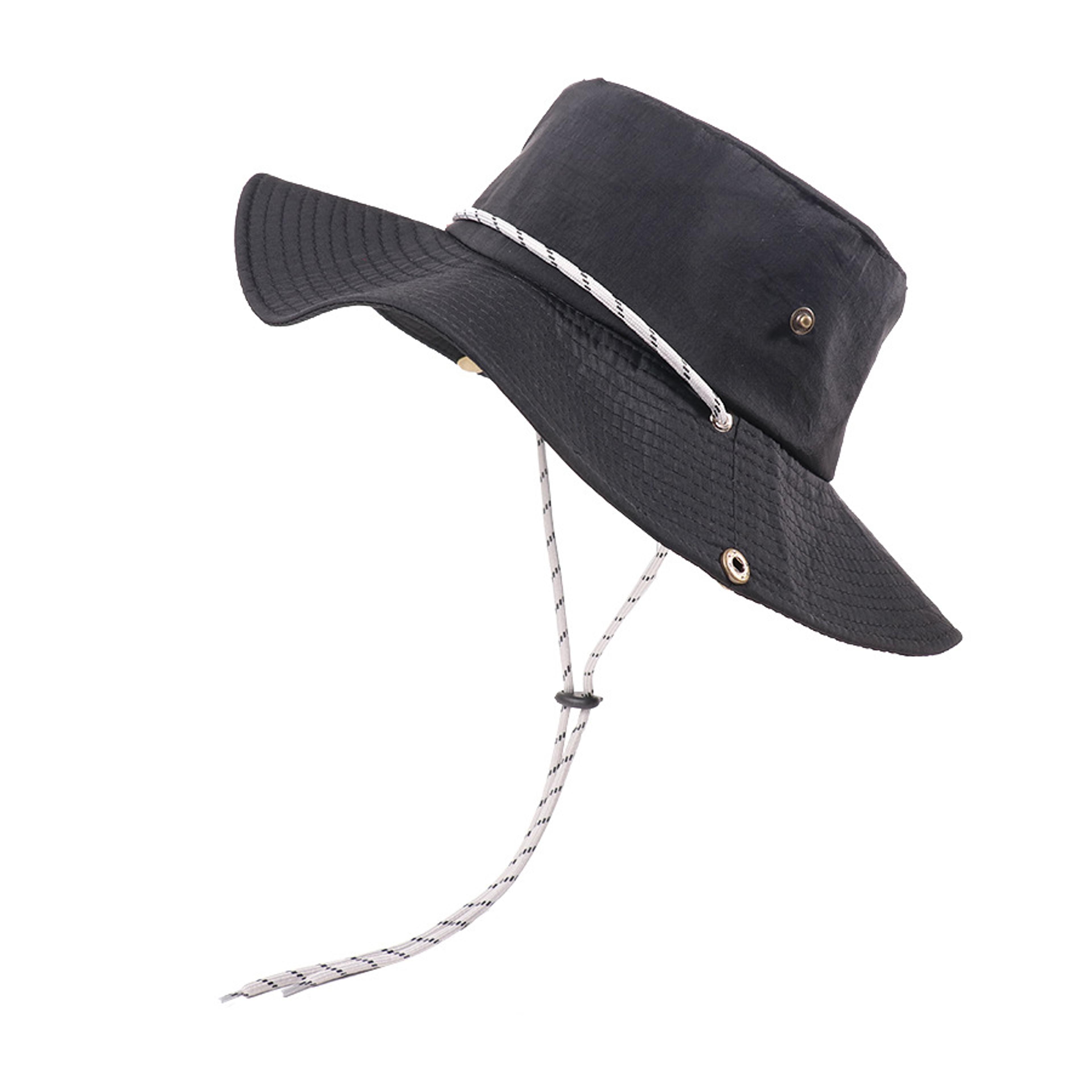 sun hat wide brim bucket hat with detachable strap water resistant for hiking fishing & beach