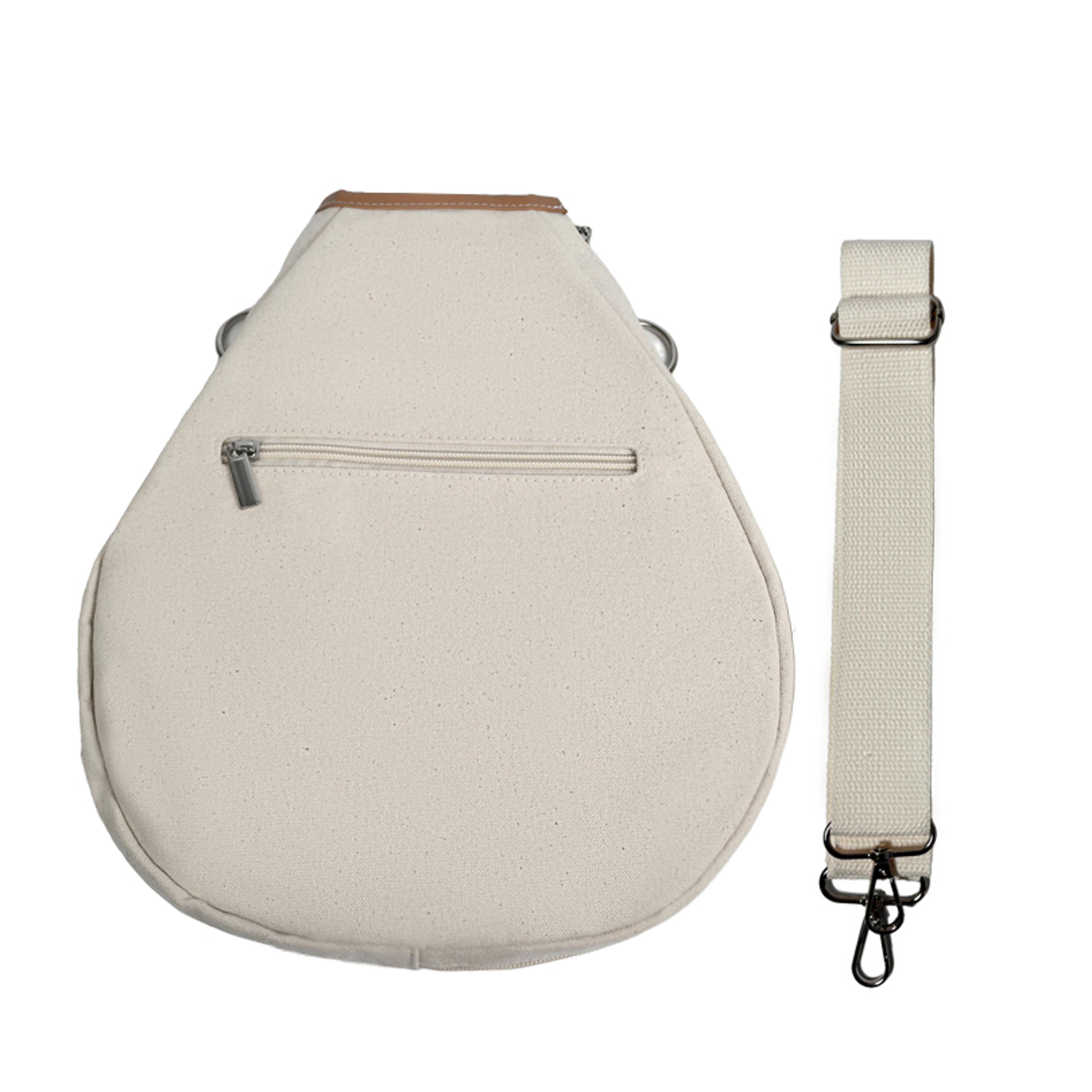 premium padel racket bag canvas tennis racket cover with adjustable shoulder strap