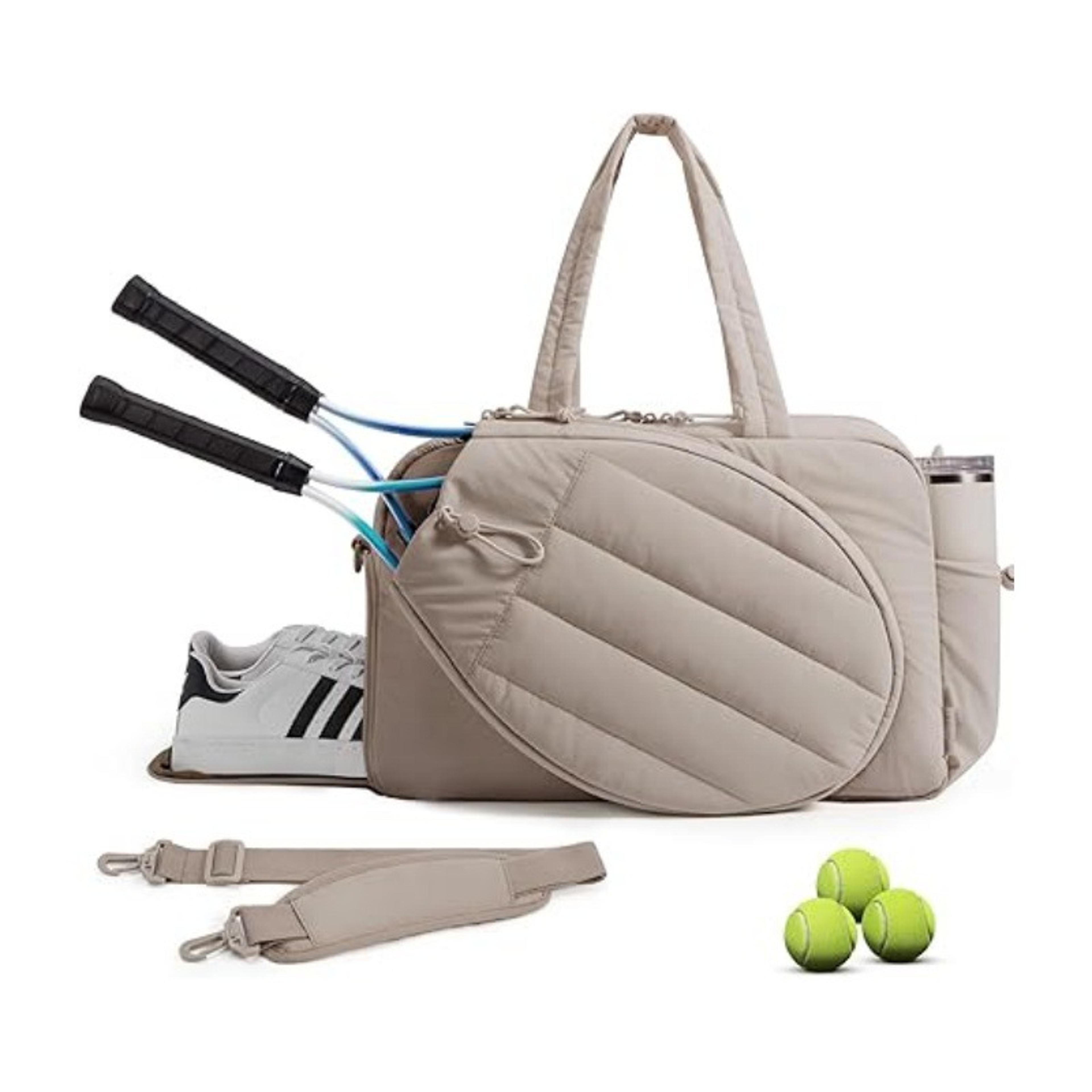 crossbody pickleball paddle bag & tennis racket bag with adjustable shoulder strap