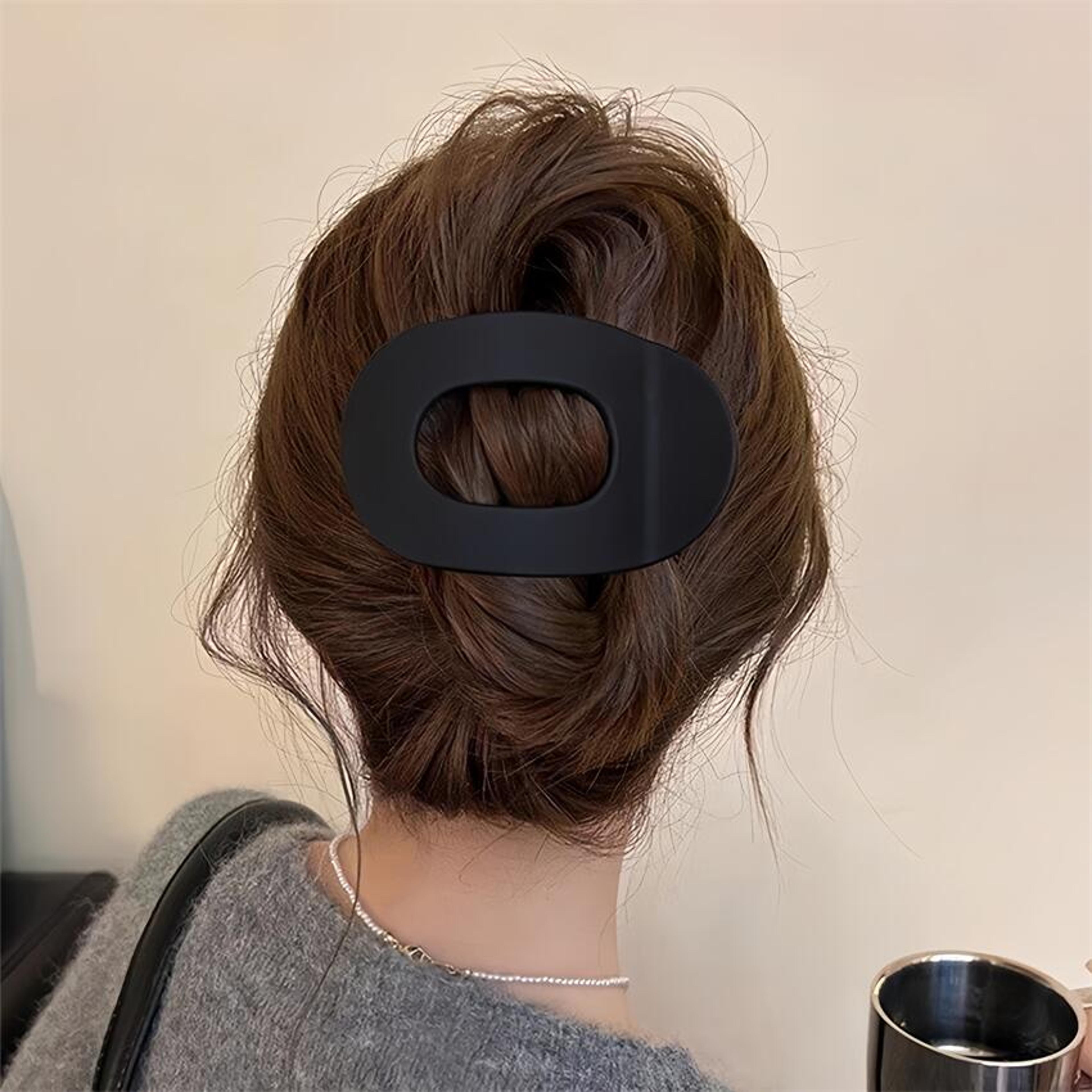 matte acetate hair claw clip for thick hair elegant large hair accessory