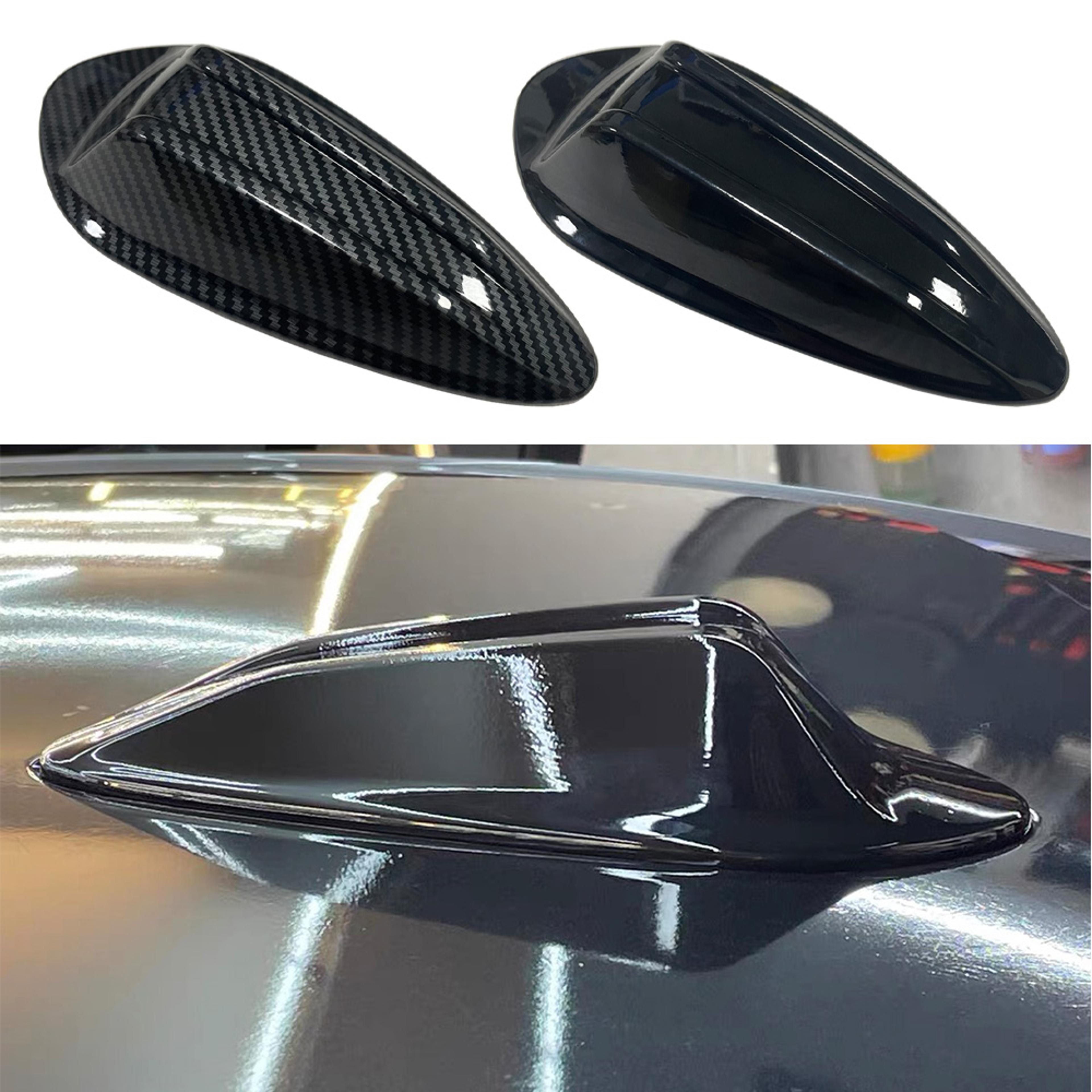 bmw shark fin antenna cover carbon fiber look abs trim