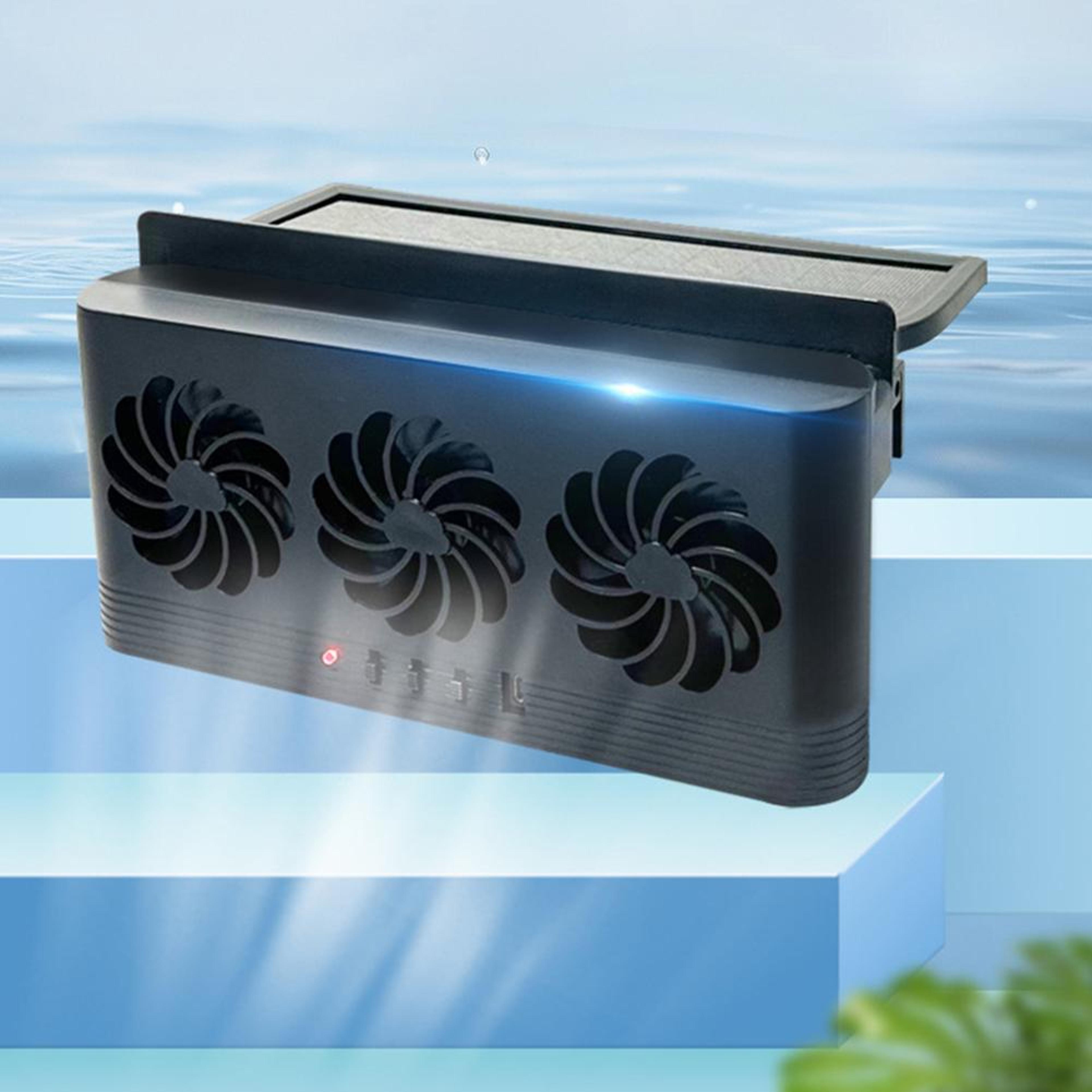 solar car exhaust fan with usb power outlet car cooling fan window ventilator