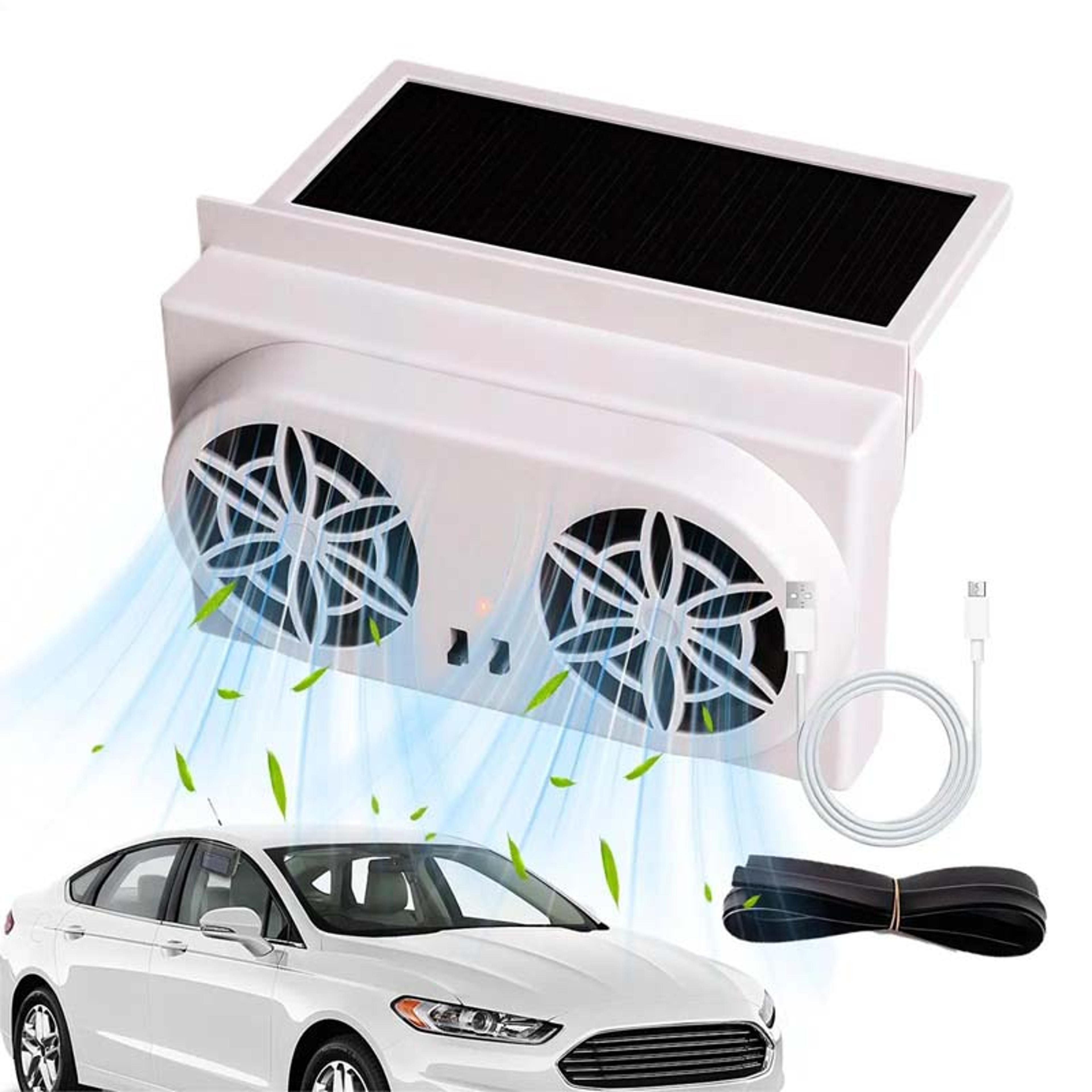 solar car ventilation fan low noise car solar exhaust fan for cooler parked vehicles