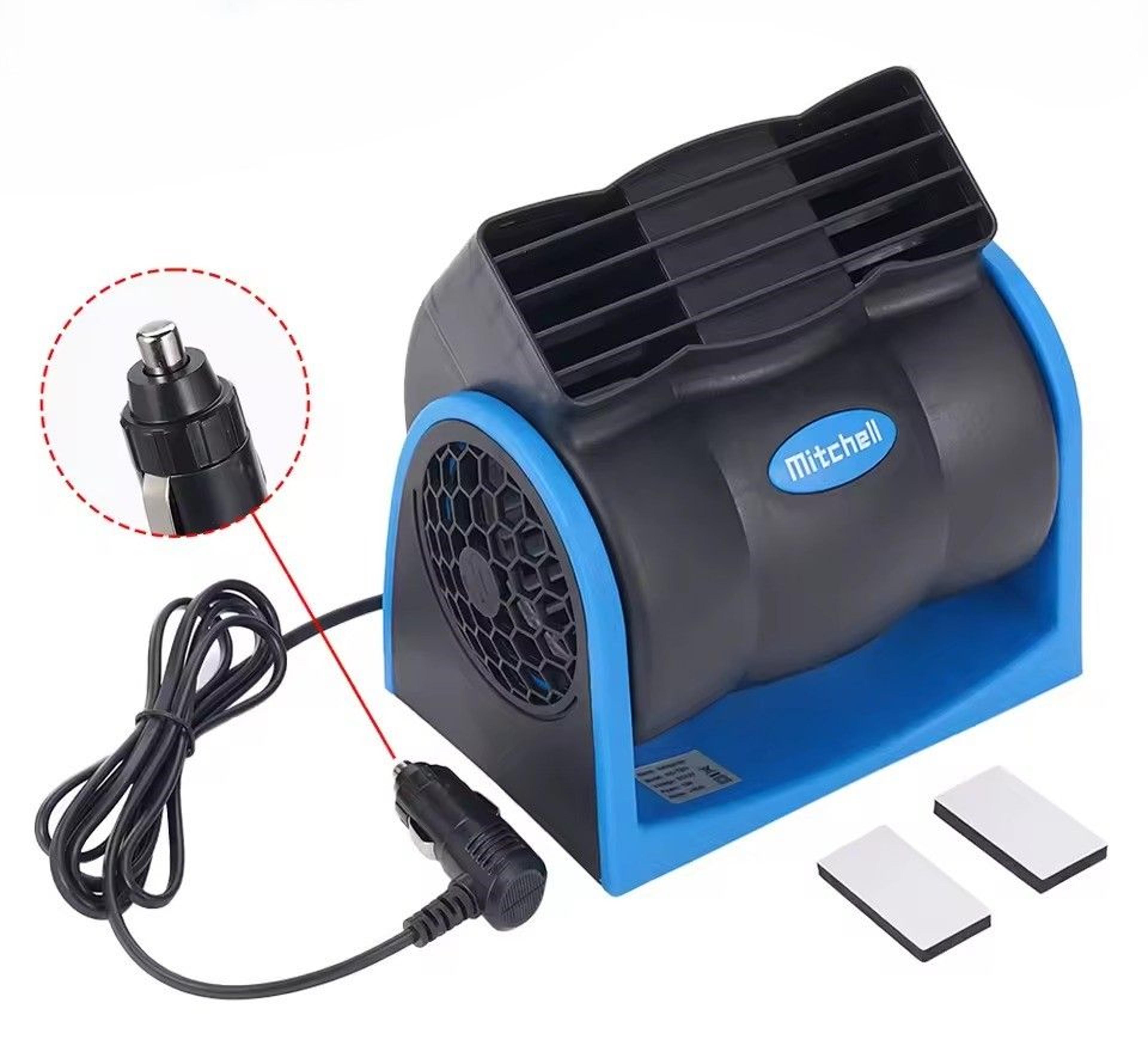 car cooling fan with adjustable speed & cigarette lighter plug portable air cooler