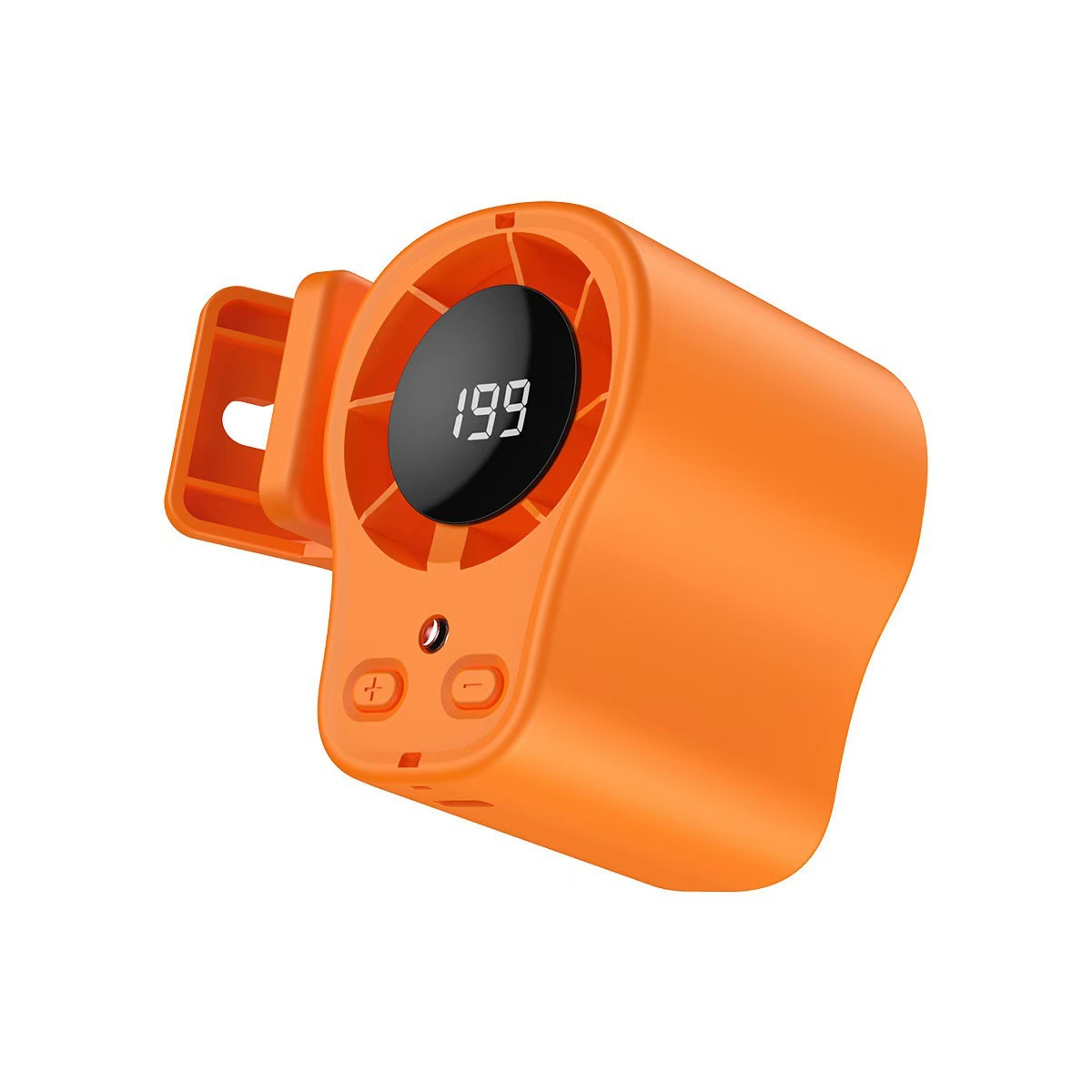 portable car cooling fan with led display rotating clip on fan