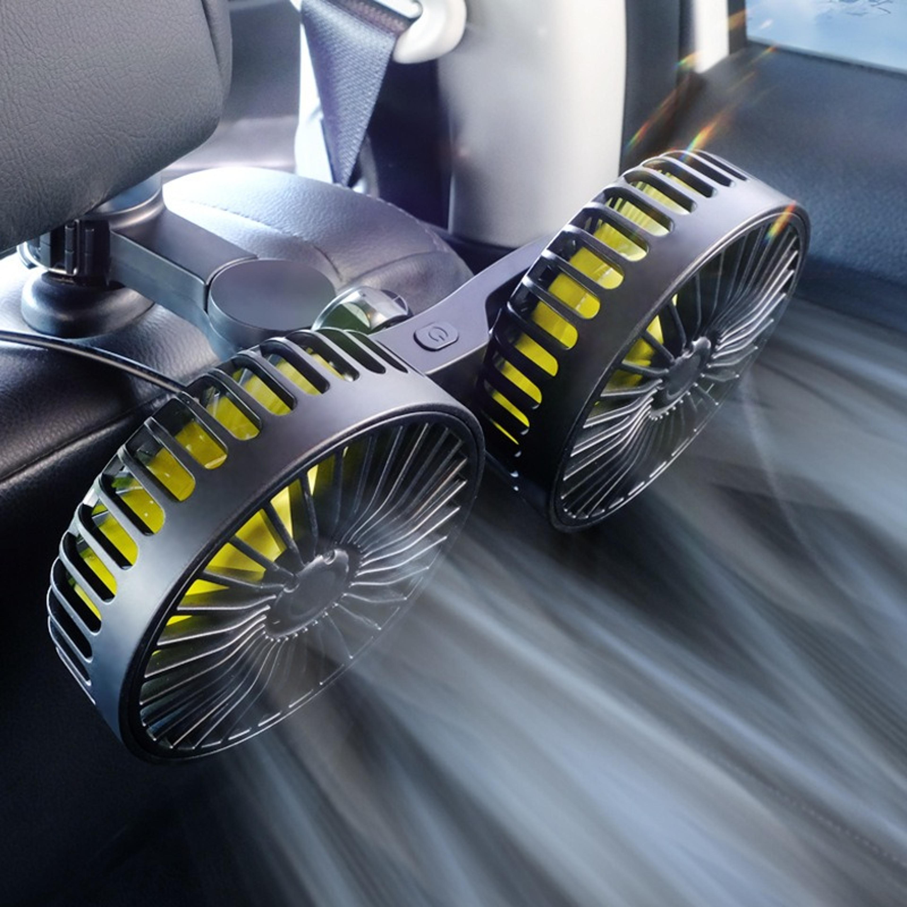 usb car fan speed car rear seat fan portable car cooling fan