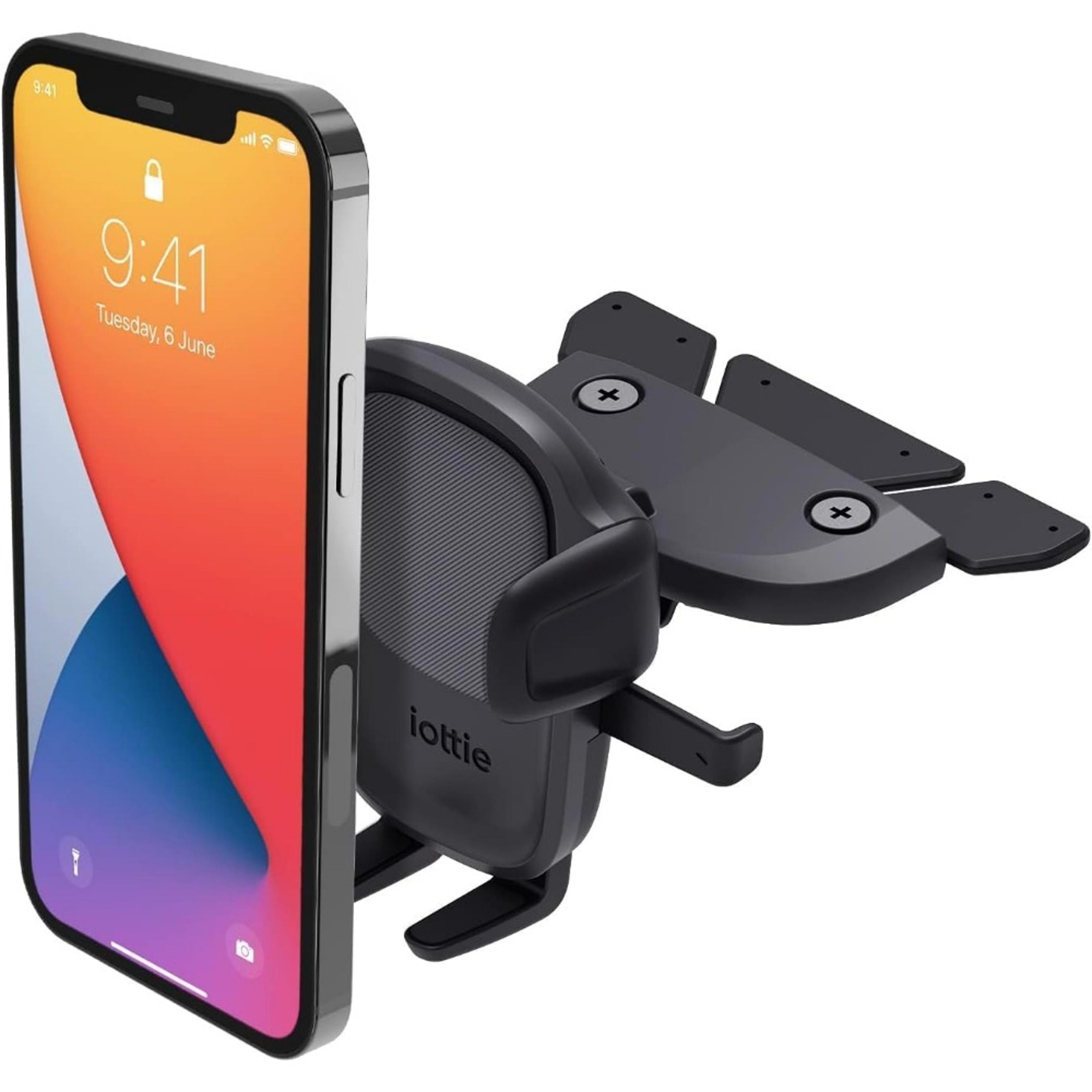 easy one-touch car phone holder cd slot mount for universal smartphones