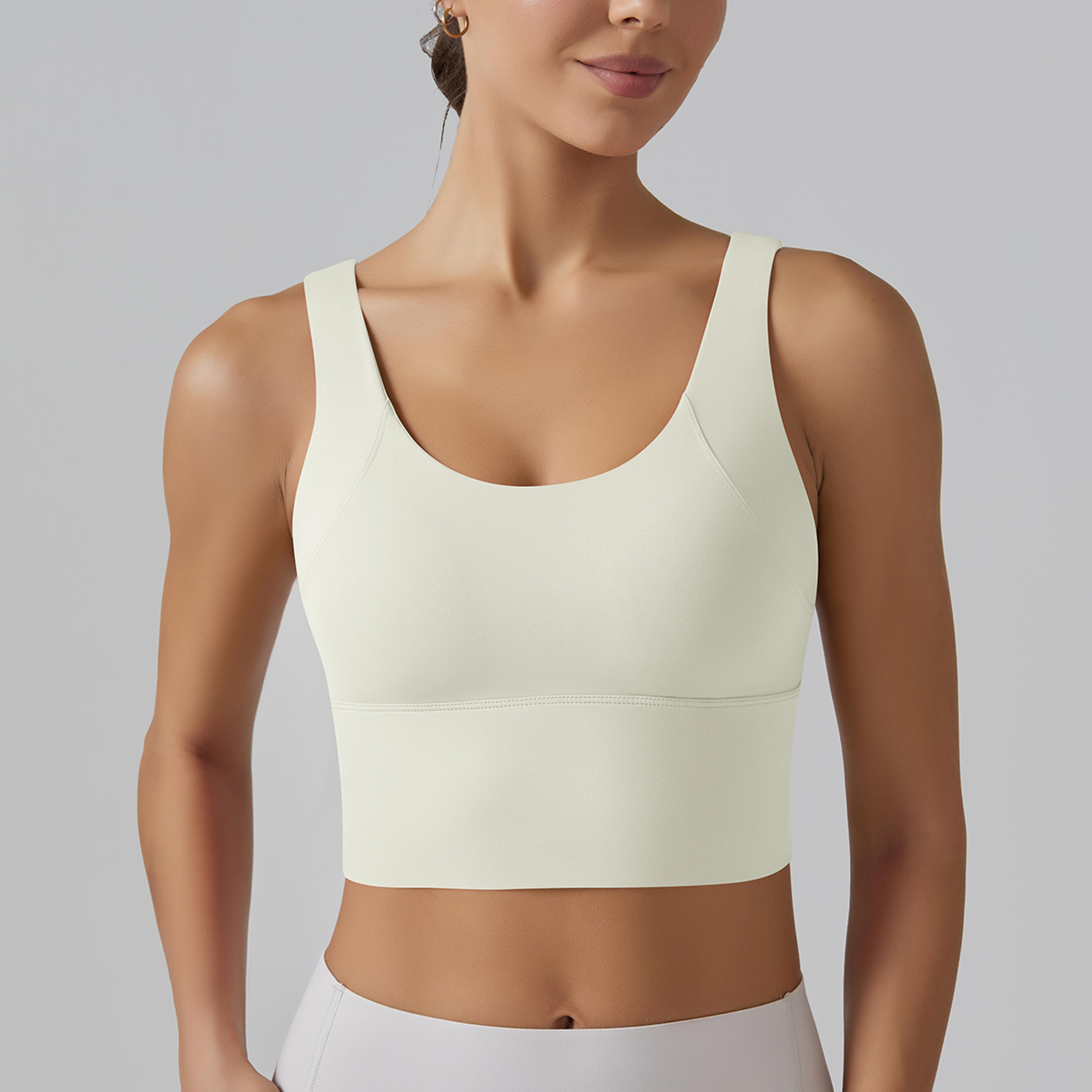 high support sports bra for women shockproof yoga sports bra workout tank top