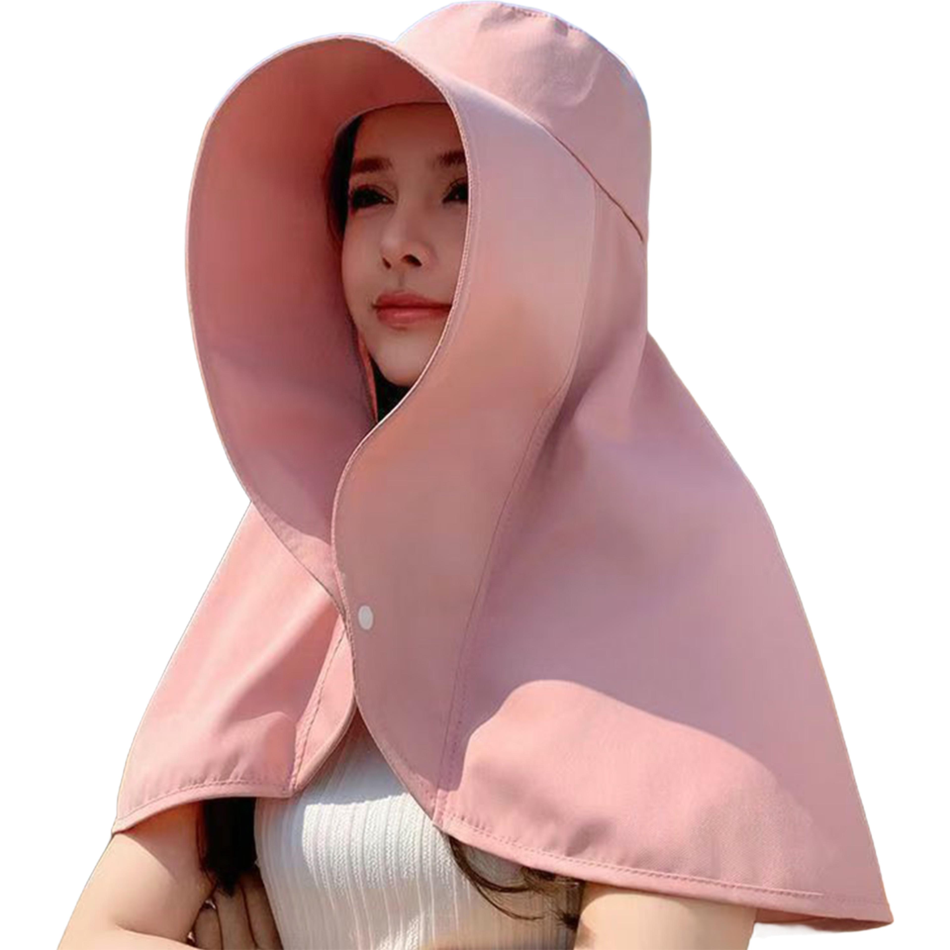 wide brim sun protection hat with neck cover breathable uv protection hat for travel & outdoor adventures