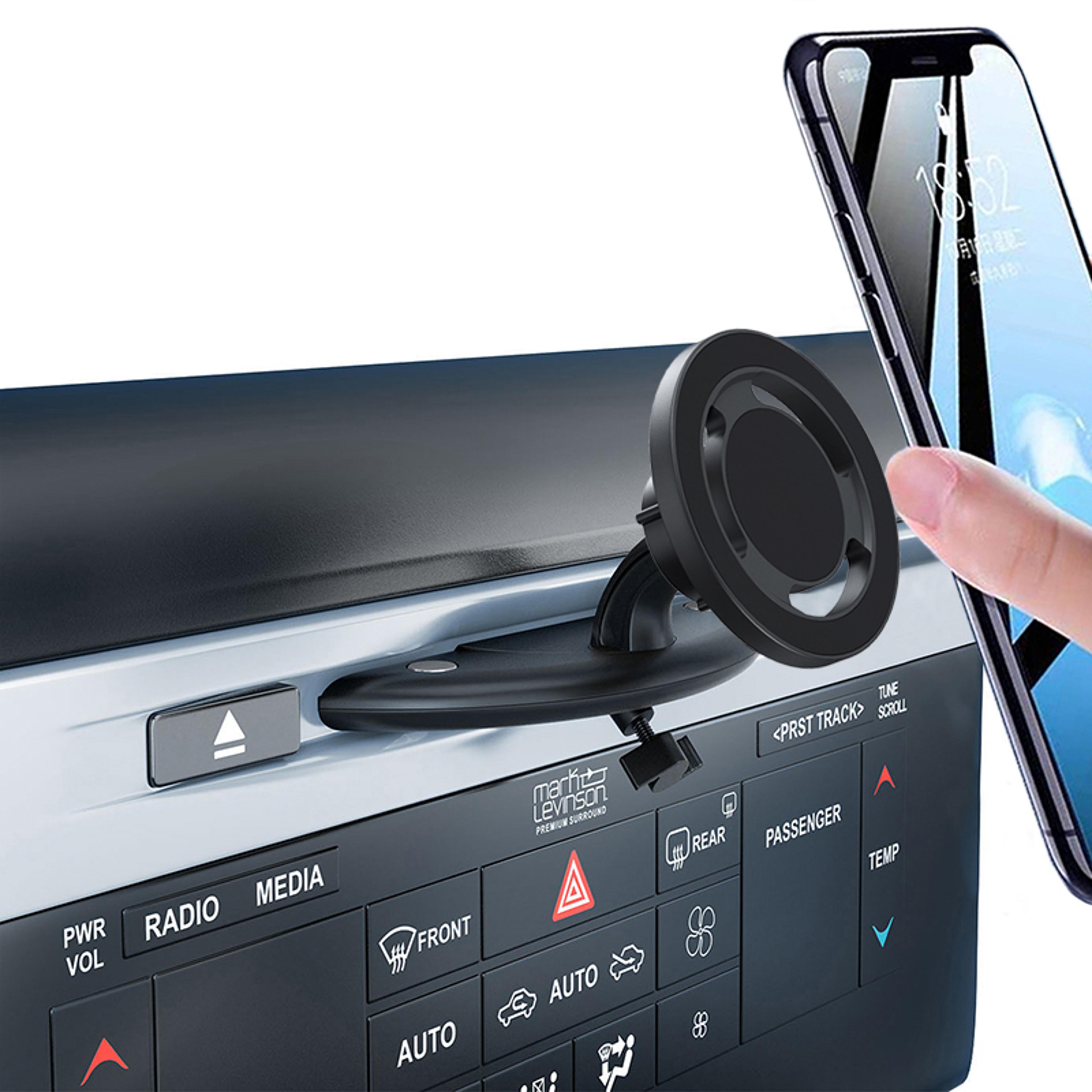 magsafe car mount cd slot phone holder with strong magnetic grip for iphone & android