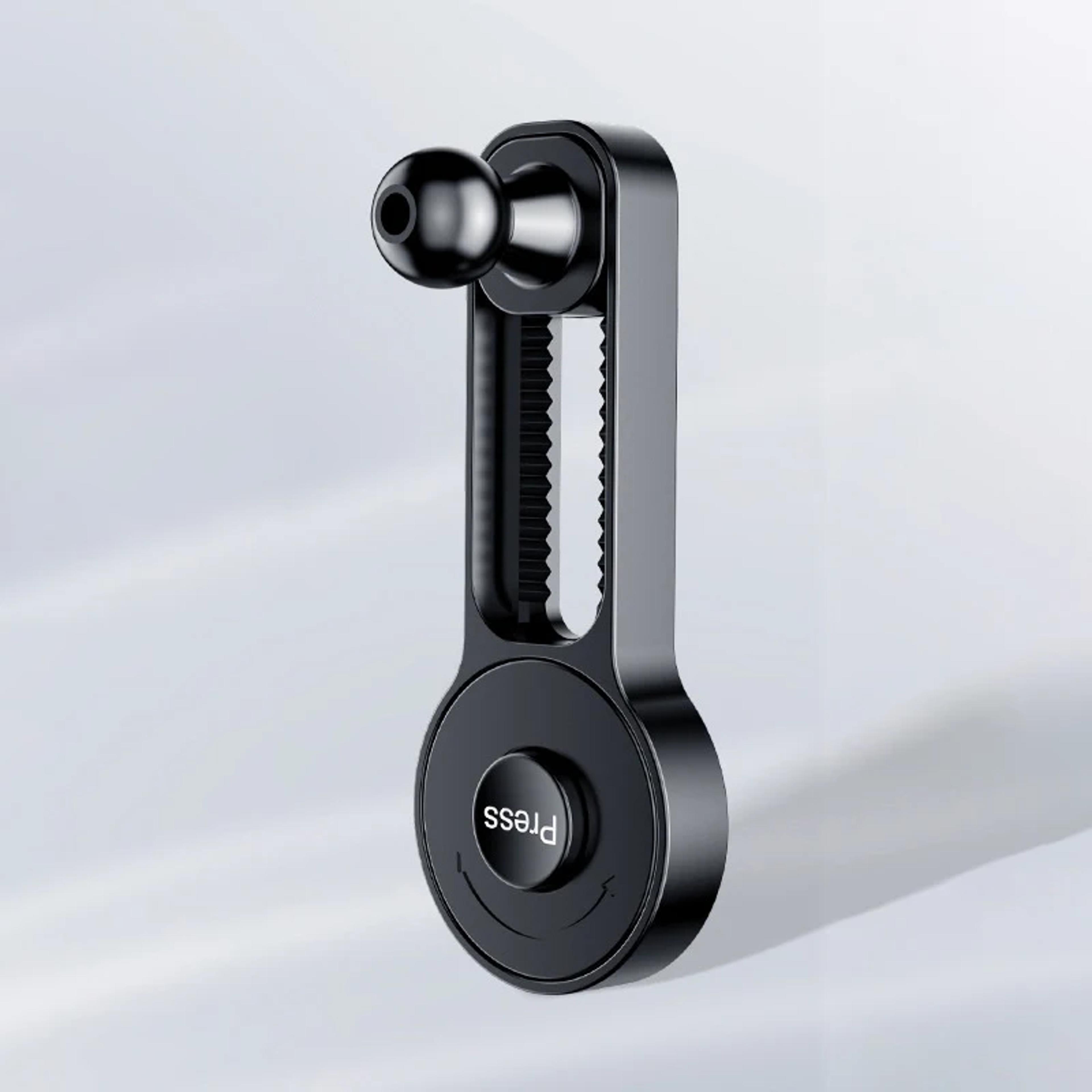 rotating car phone mount with adjustable extension arm for ball dashboard holder