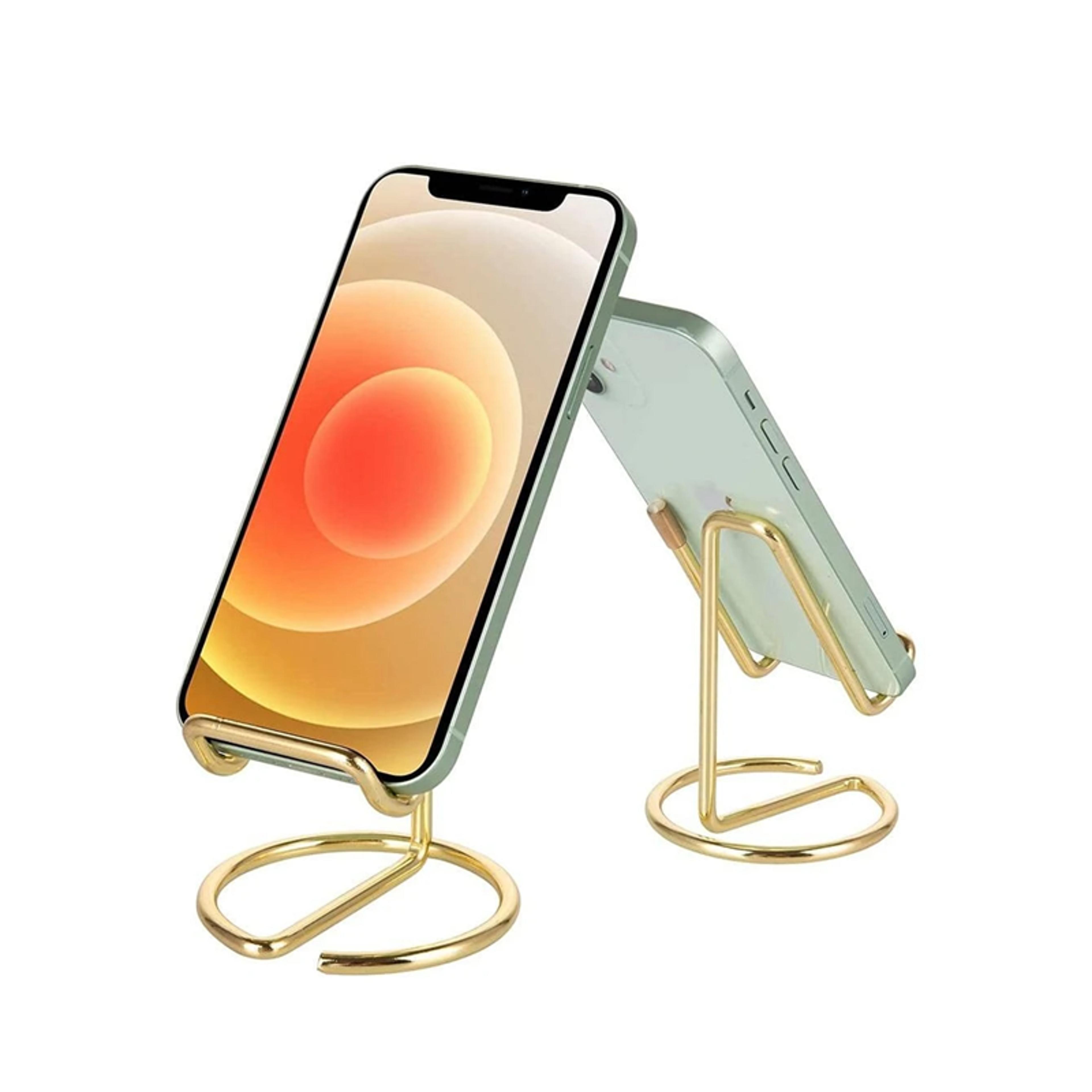 universal phone holder stand metal desk stand for smartphones & tablets