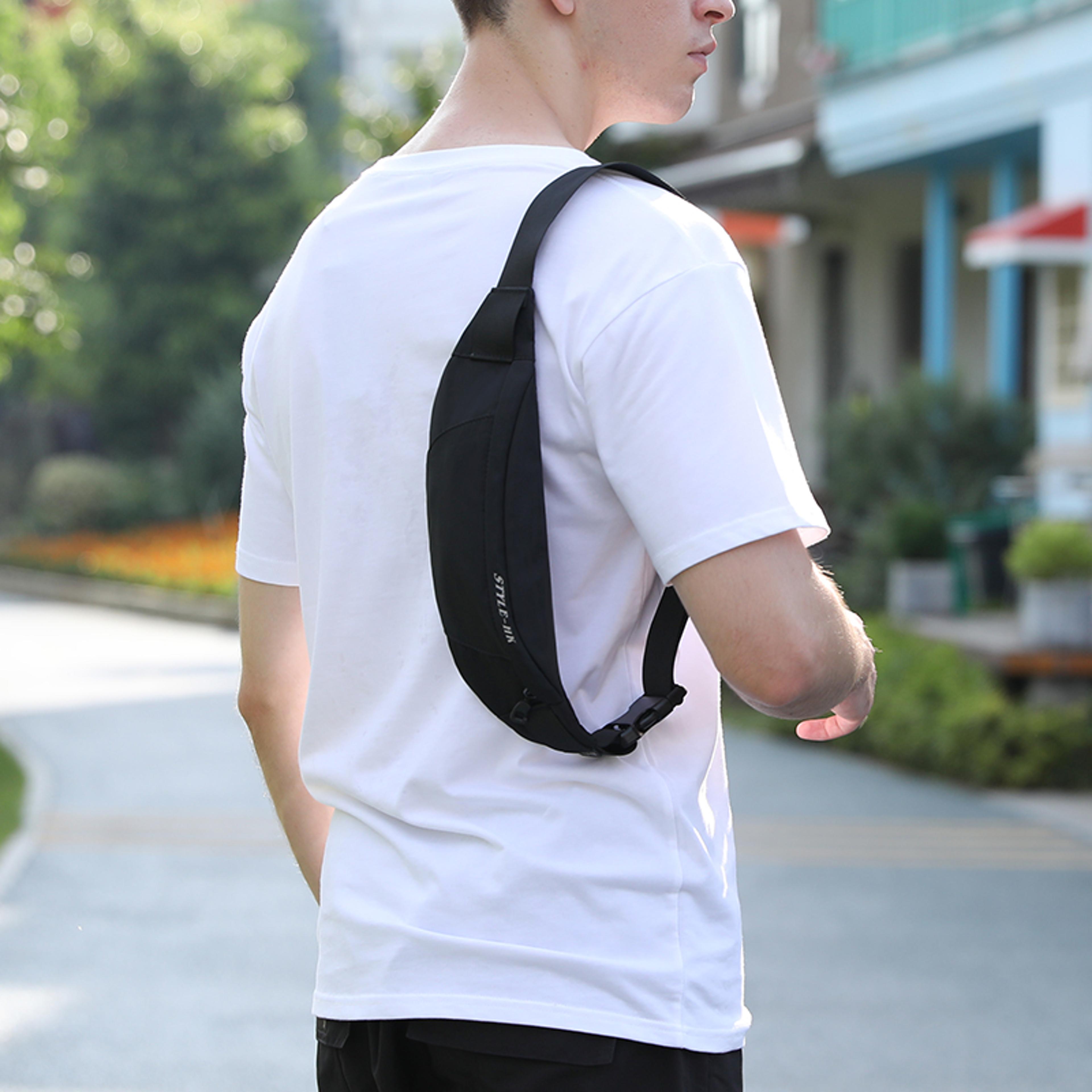 heroic knight waterproof waist bag men's crossbody chest bag for travel, sports & everyday carry