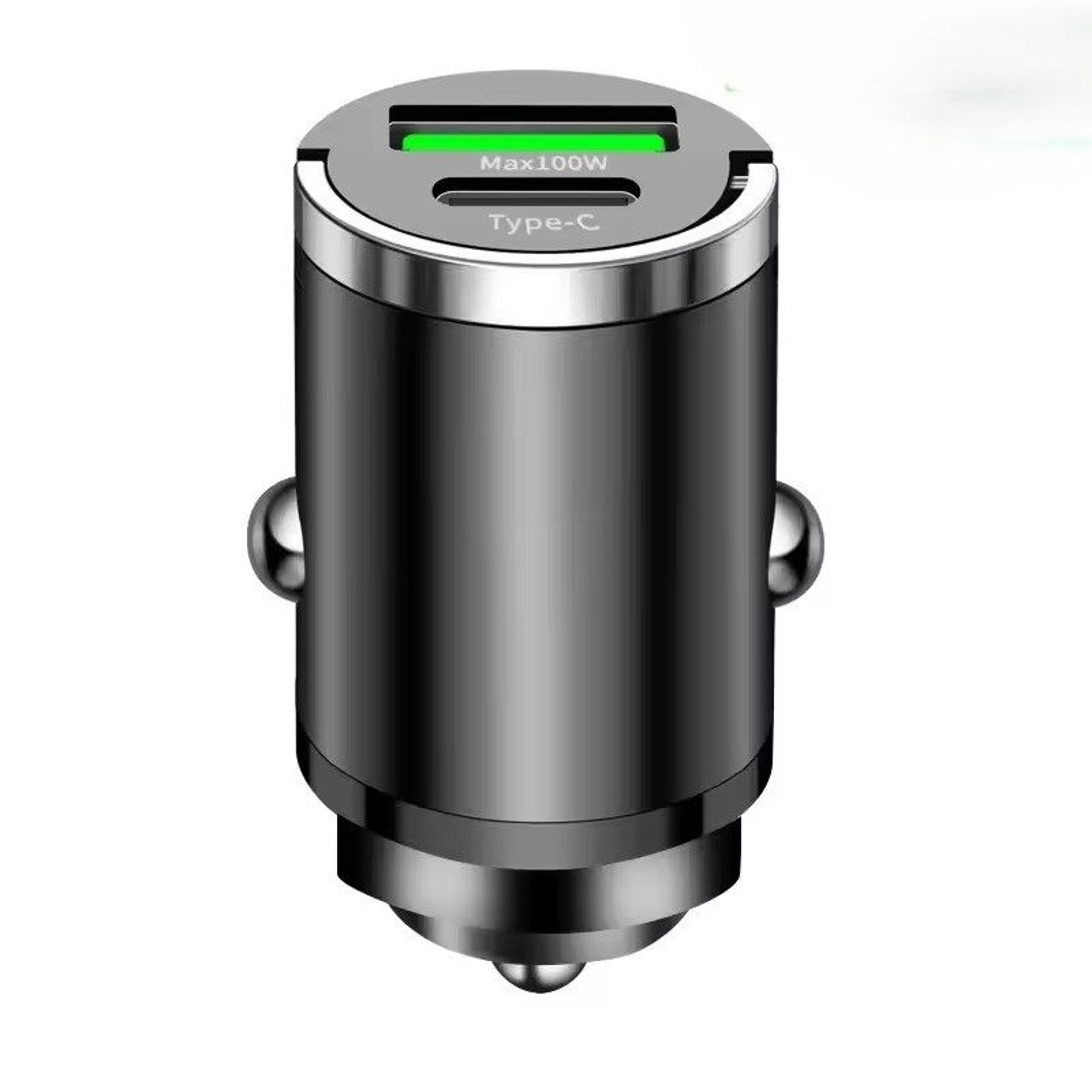 usb c car charger dual port fast car charger with pd & qc compact adapter
