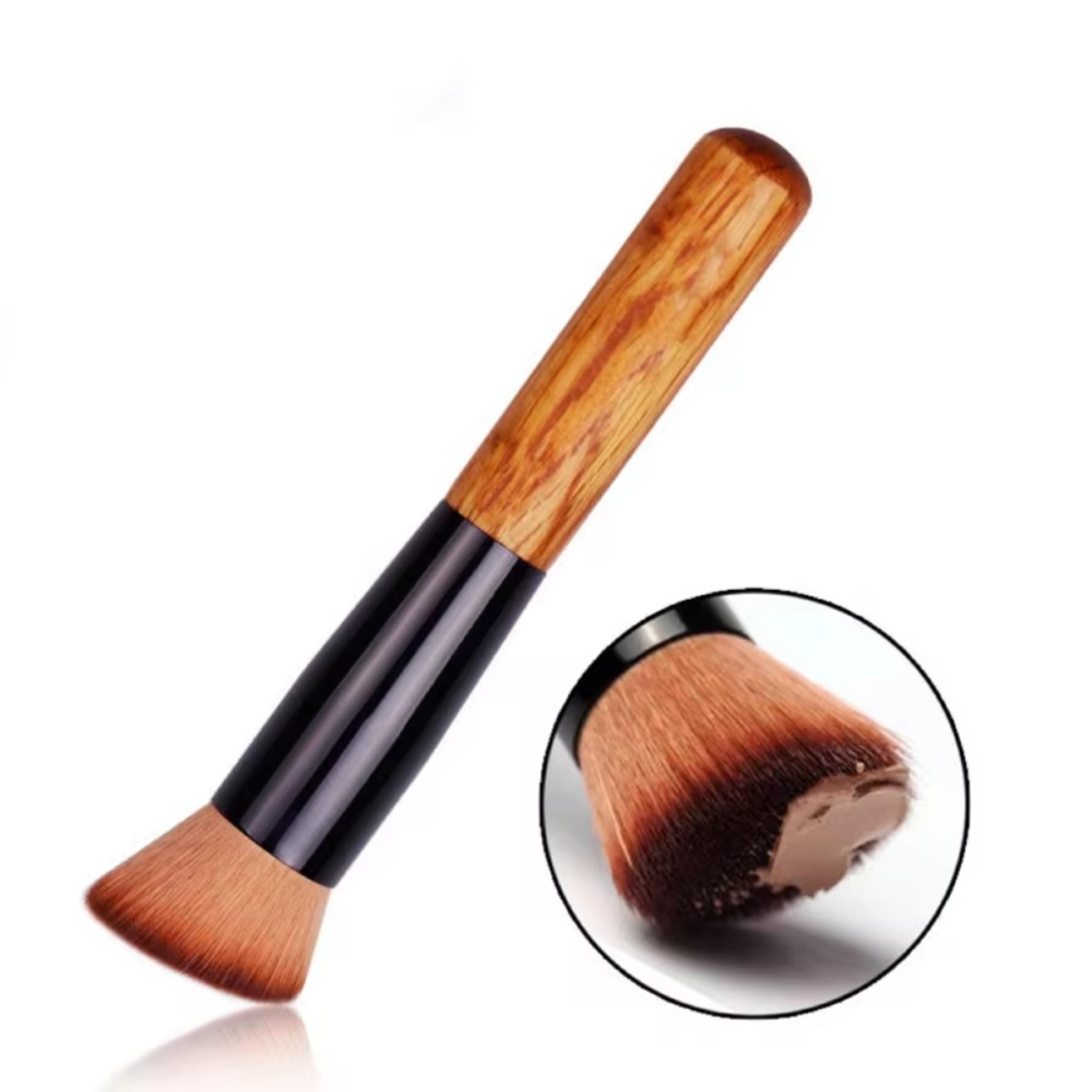 soft touch foundation makeup brush flat top kabuki brush for flawless liquid, cream & powder makeup