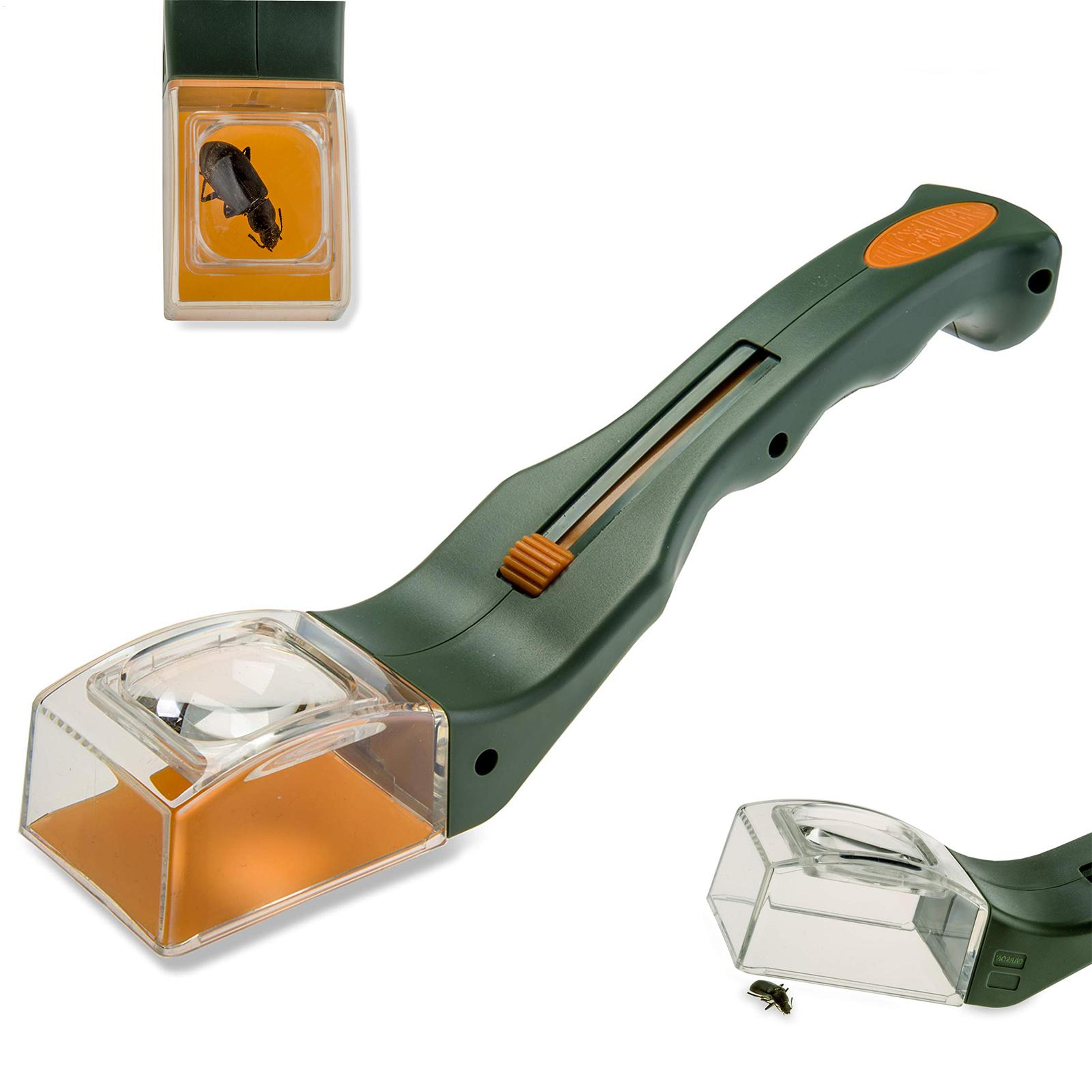bug catcher kit with magnifying bug viewer & quick release fly catcher tool for kids and nature lovers