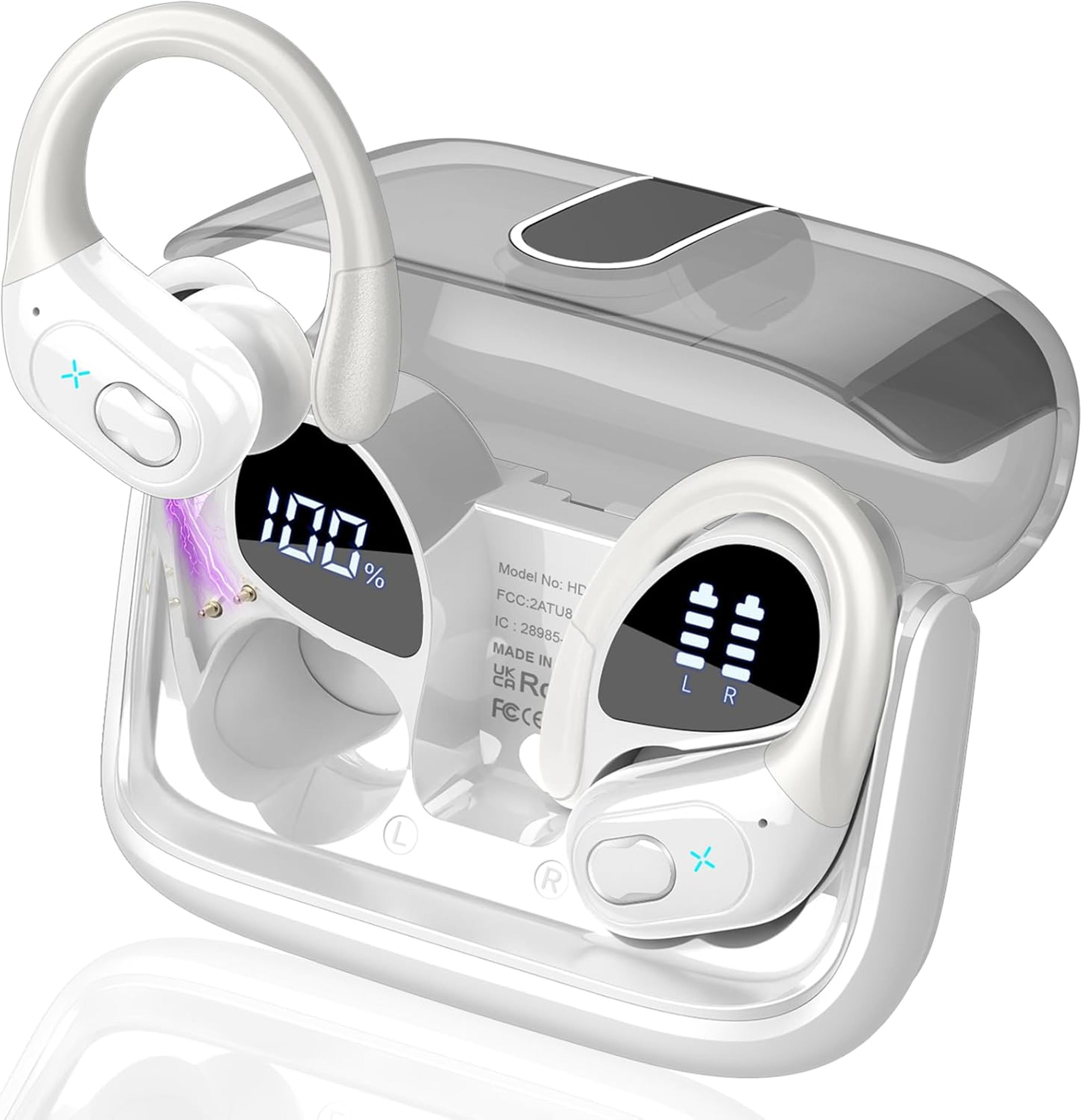 voltbeat bluetooth earbuds with 75h playtime, wireless earbuds, waterproof sports headphones