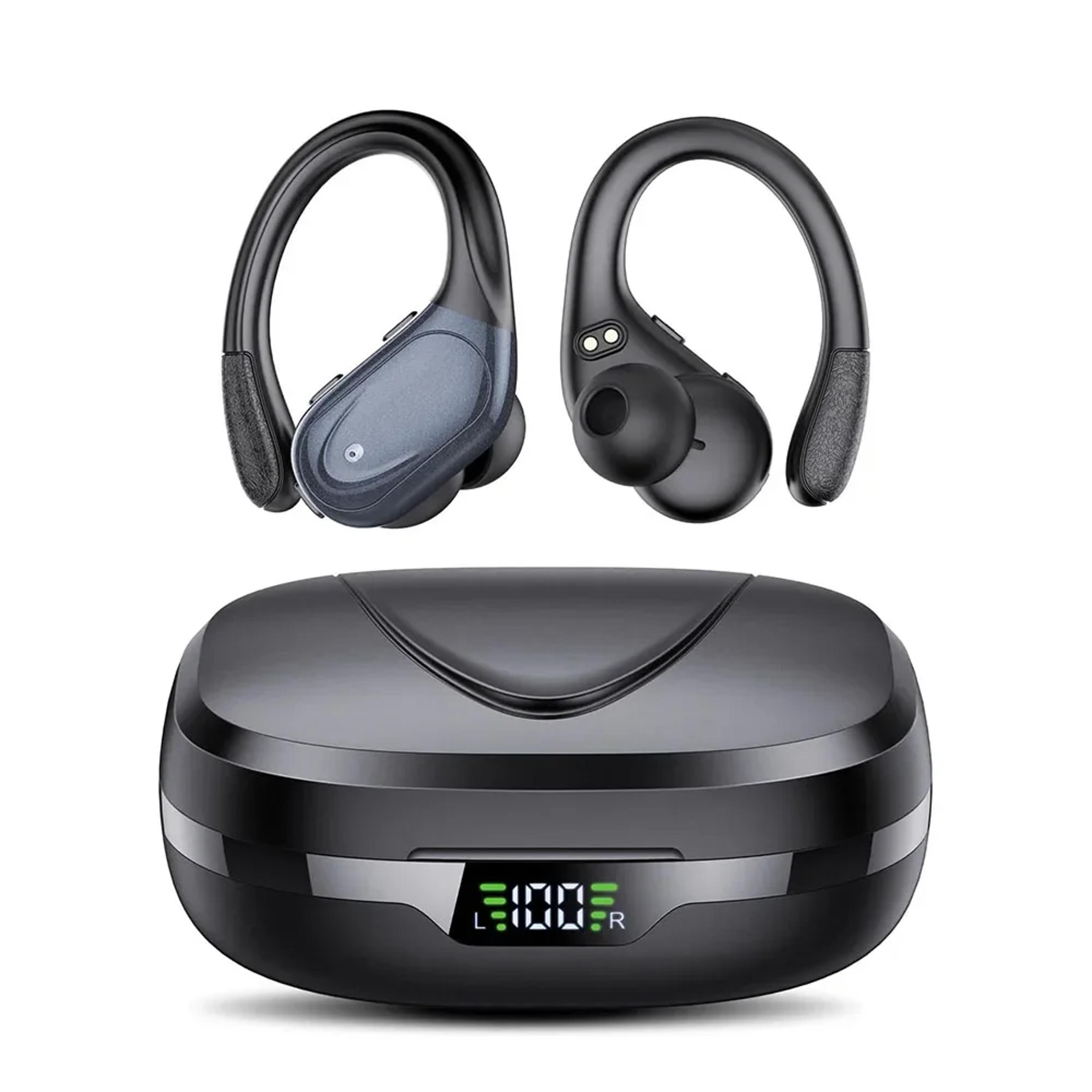 bluetooth earbuds with enc mic, bluetooth waterproof wireless earbuds for running & gym