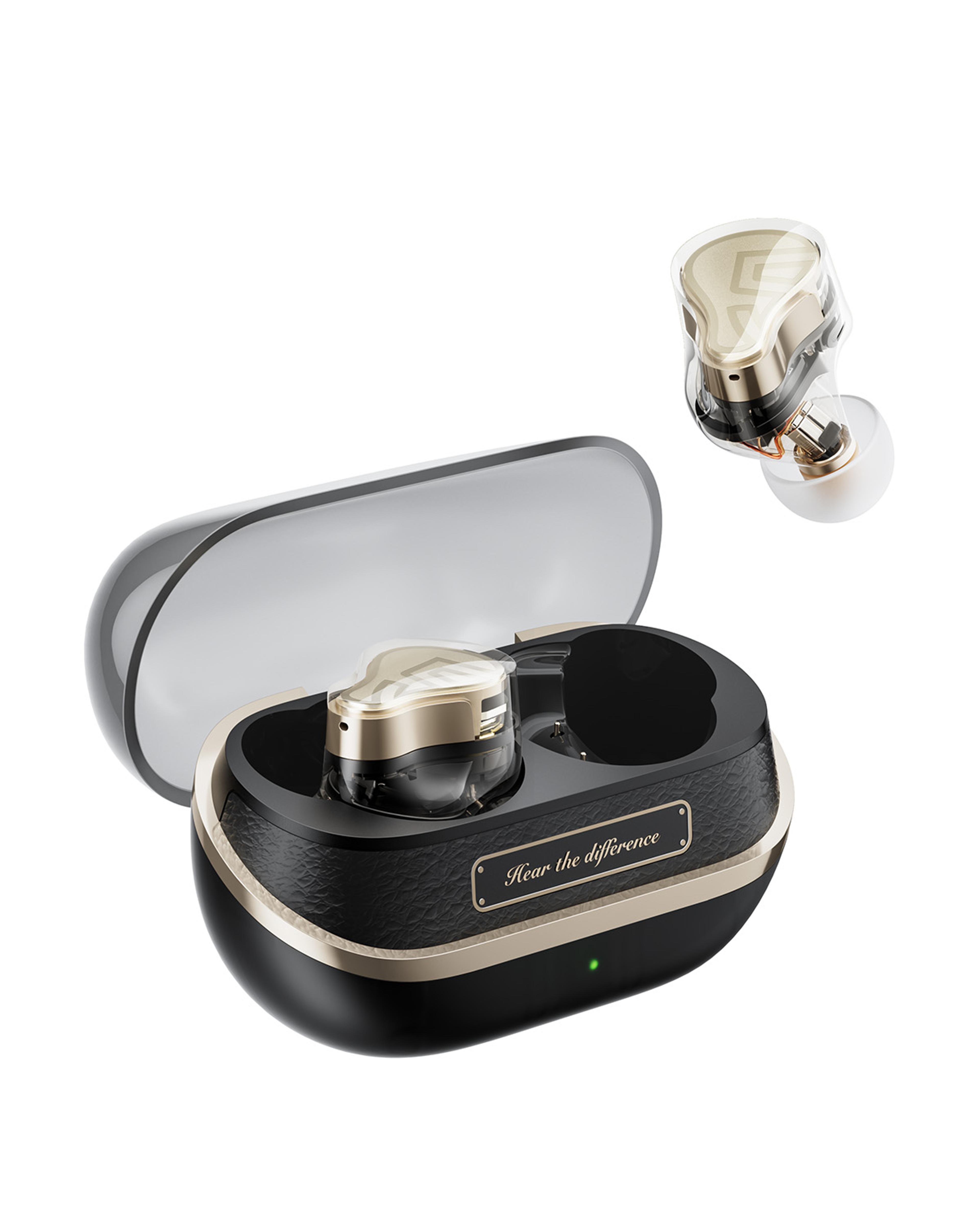wireless bluetooth earbuds with triple drivers, noise cancelling earbuds, hi-res audio