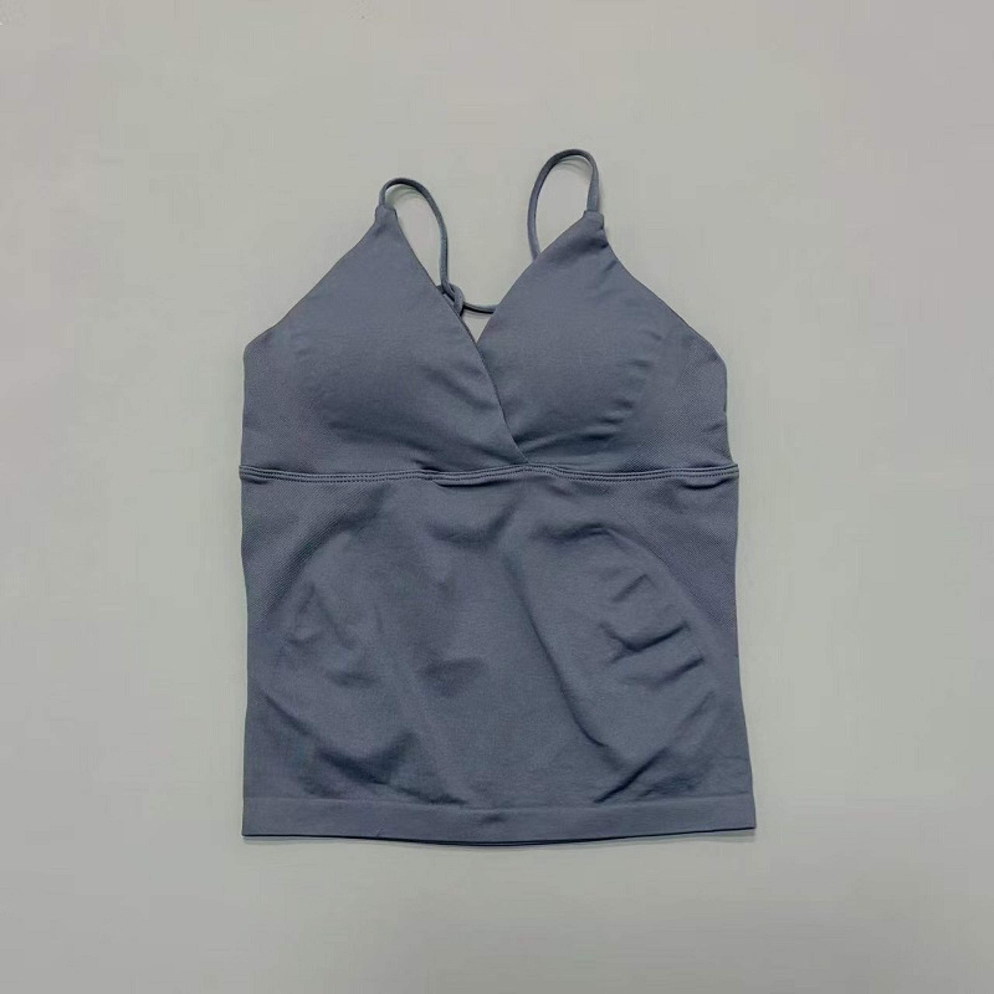 vision twist front yoga tank top for women halter v-neck longline workout top with high stretch