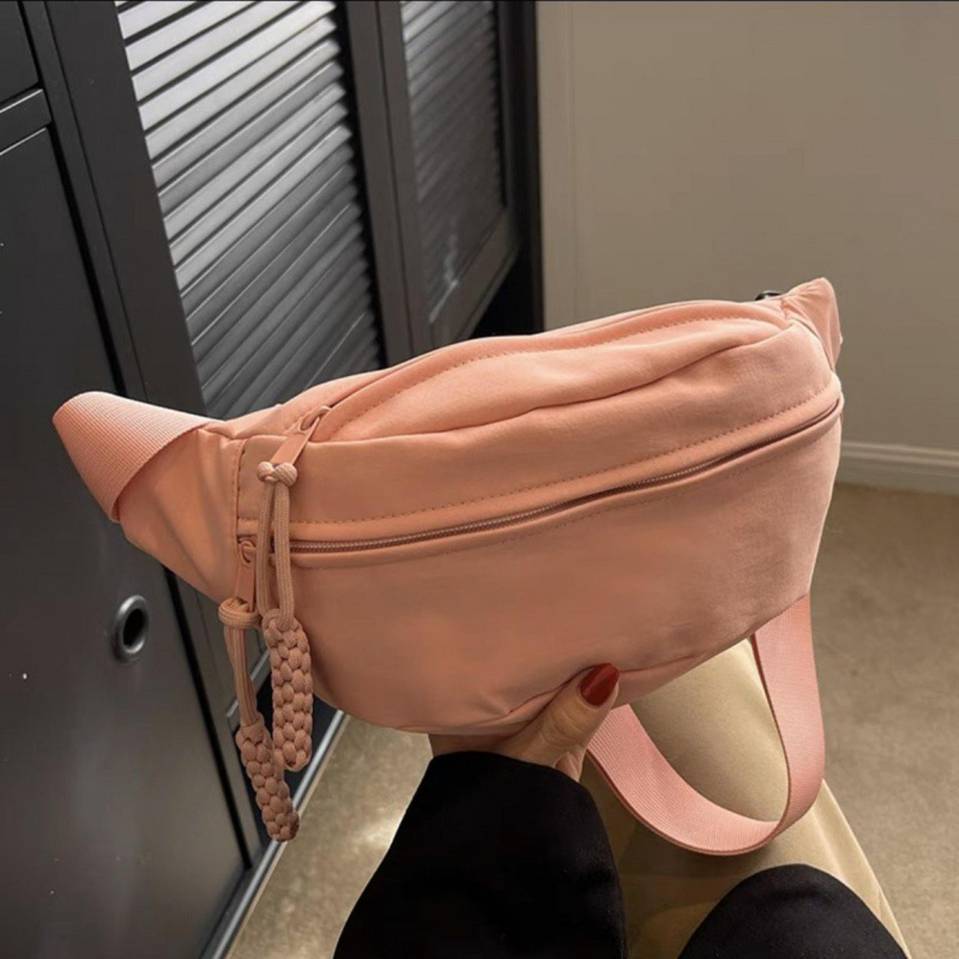 crossbody belt bag for women large capacity nylon waist bag & chest sling
