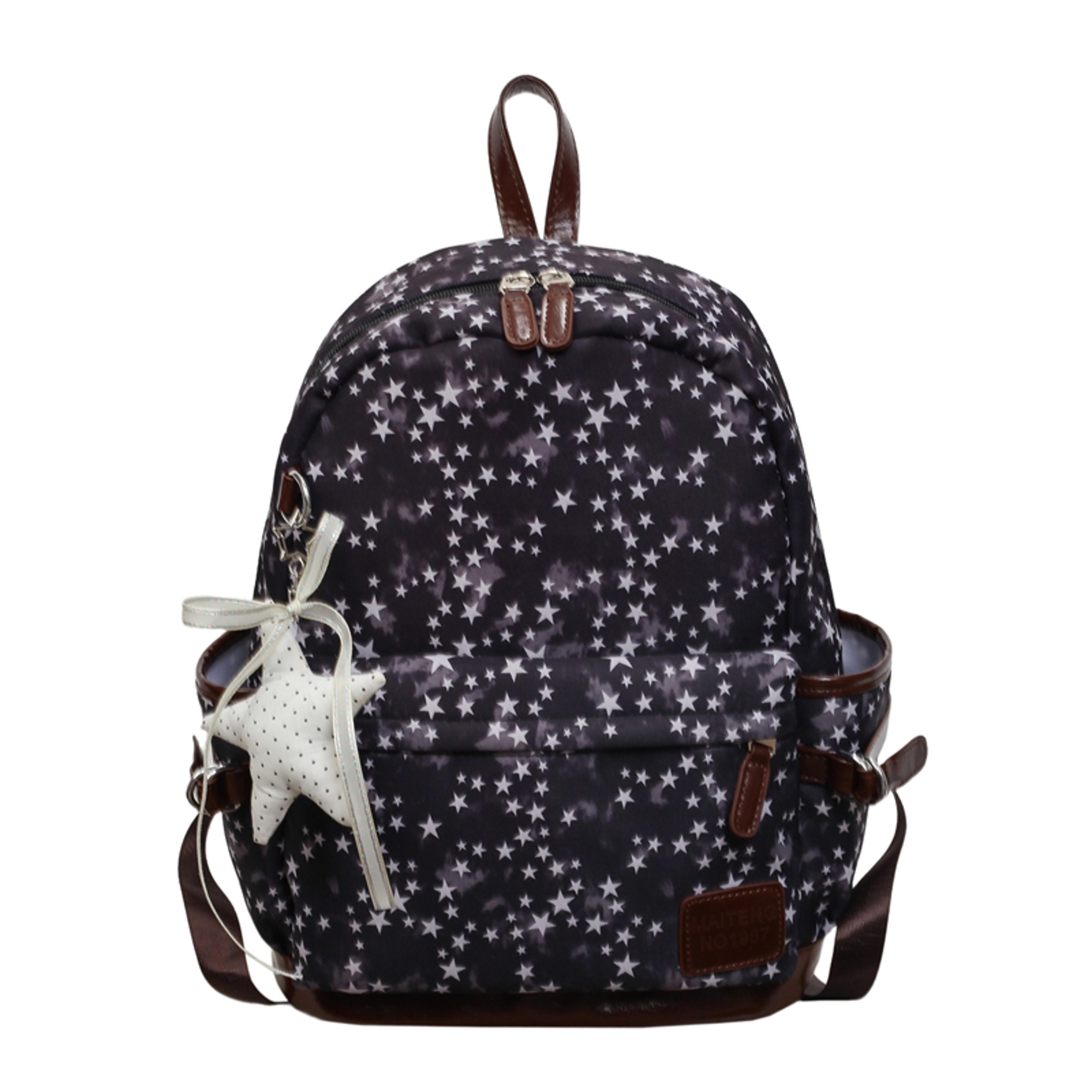 back to school backpack star print women's backpack lightweight school backpack for girls travel daypack