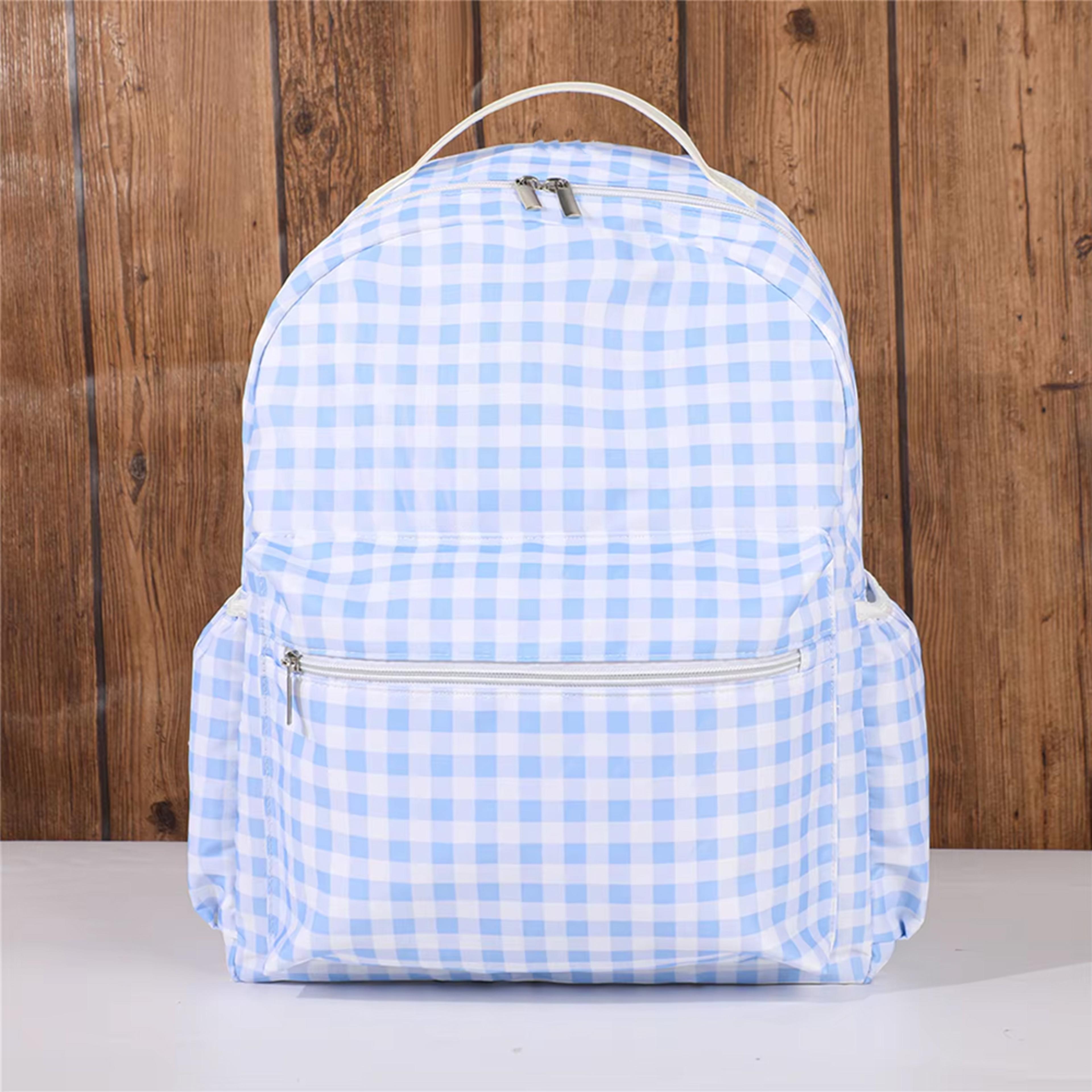 elegant plaid ruffle back to school backpack for girls large capacity school bag for teens & college students