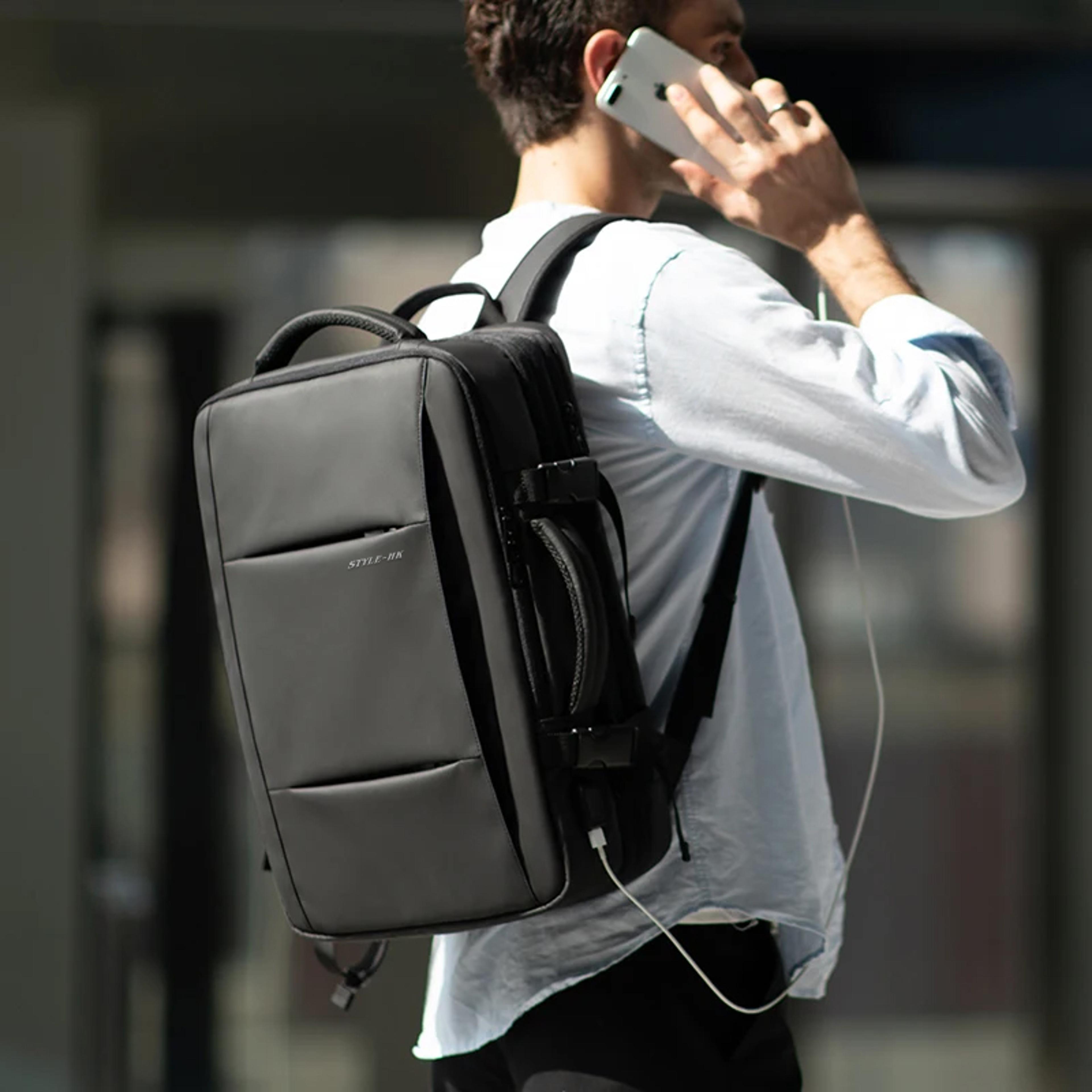 laptop backpack, back to school backpack, expandable travel business backpack