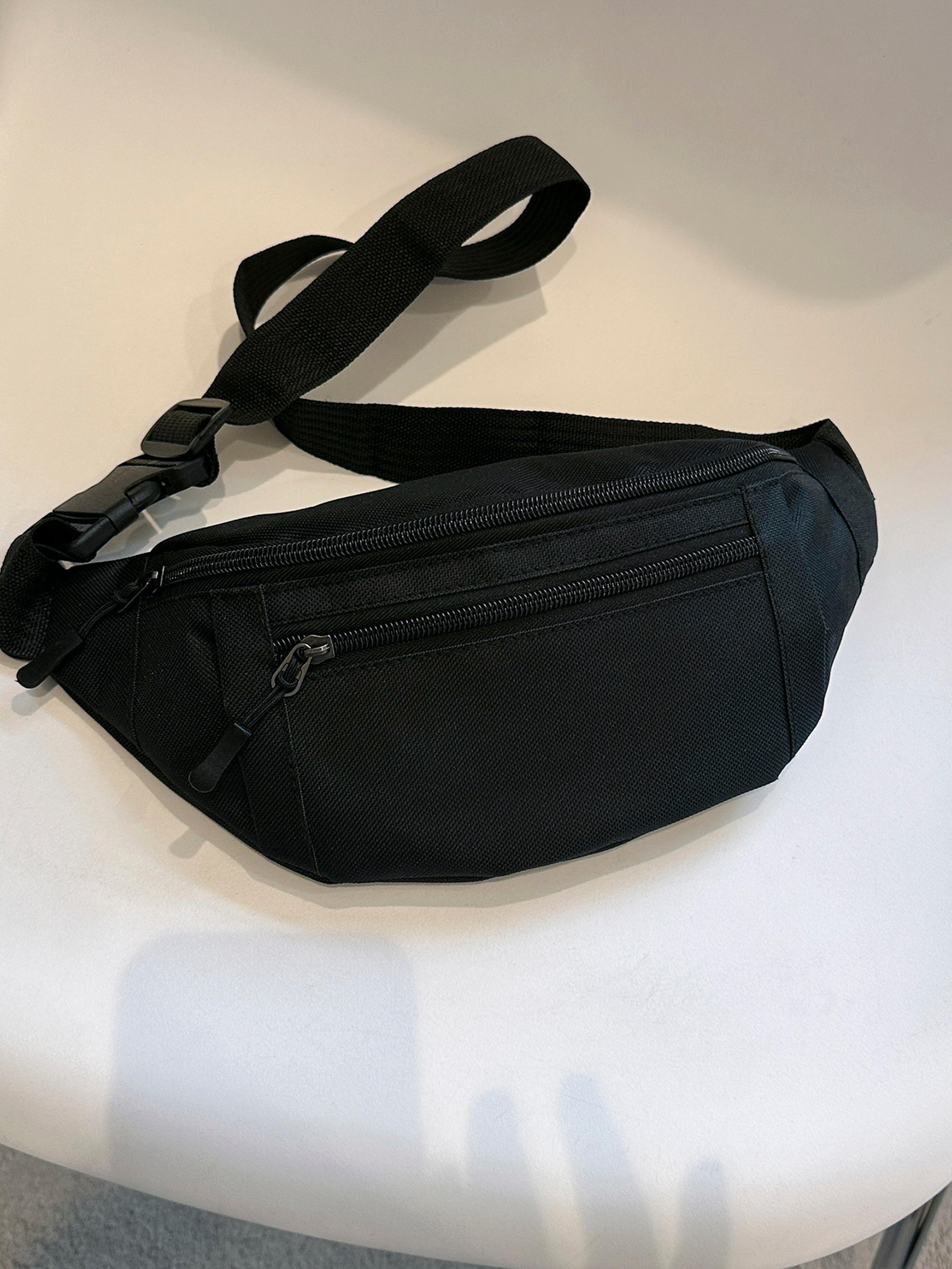 running belt bag large crossbody waist bag for travel, fitness & everyday carry
