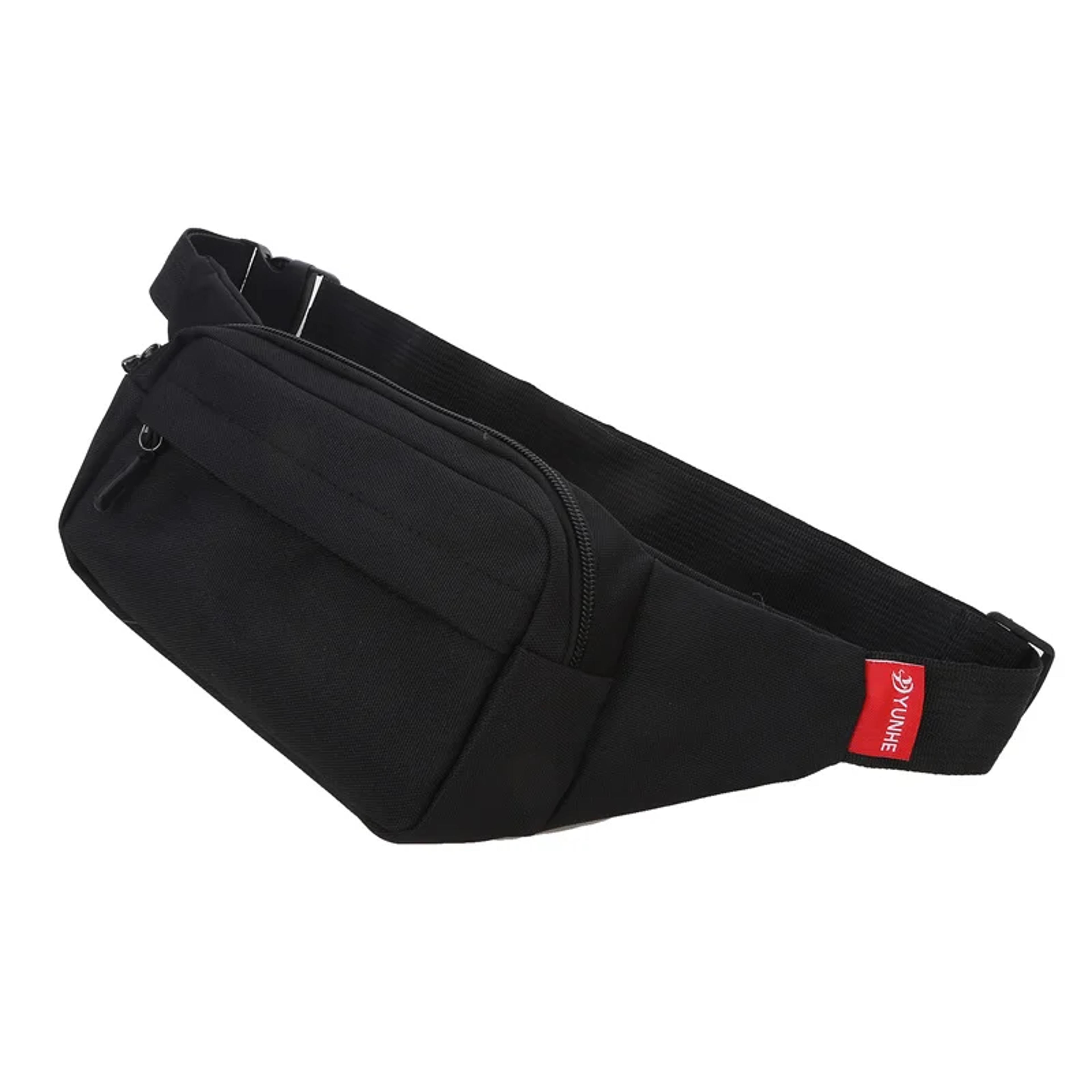 canvas waist bag with pockets large phone belt bag travel fanny pack for men & women