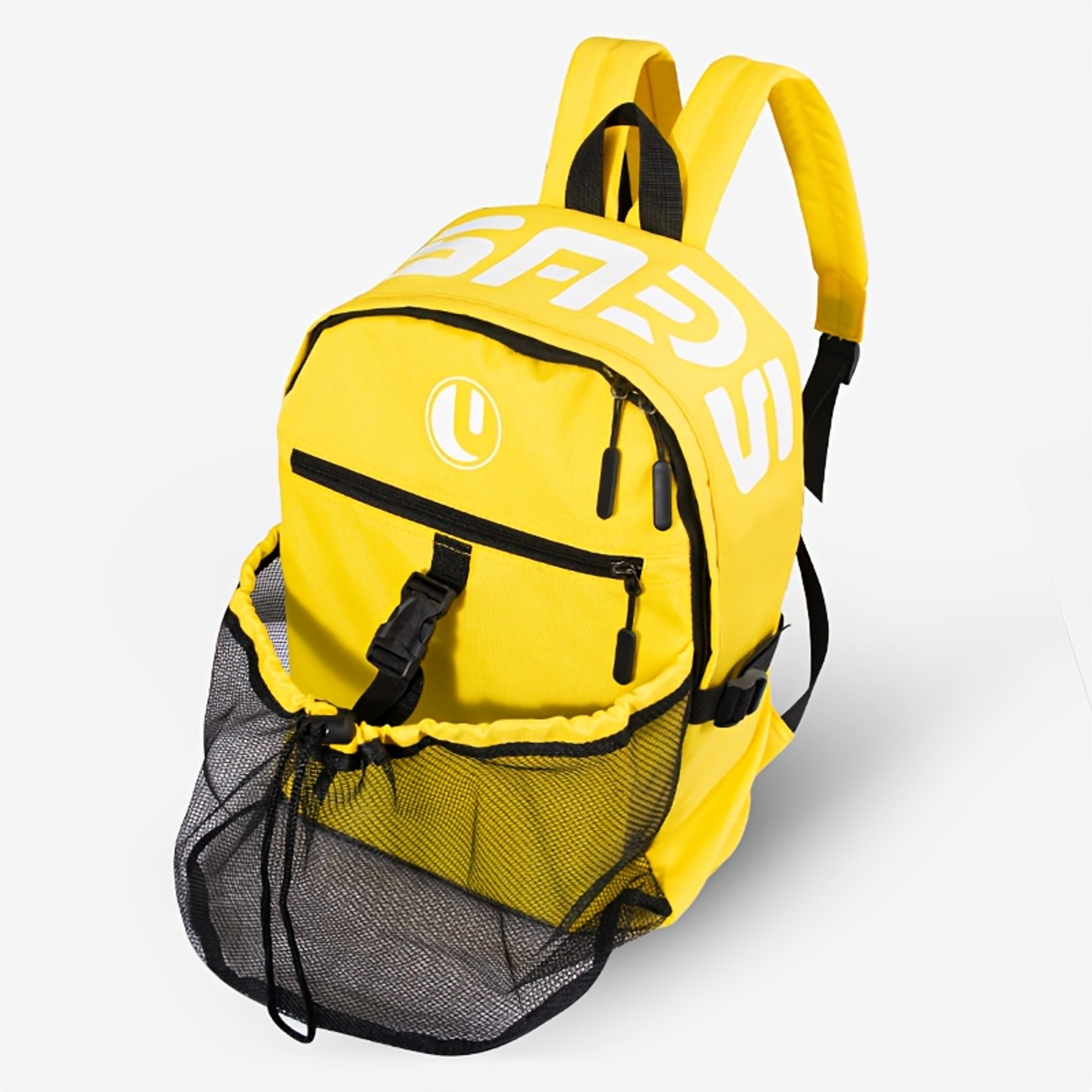 multi-sport sports backpack with mesh ball holder for basketball, soccer & volleyball training